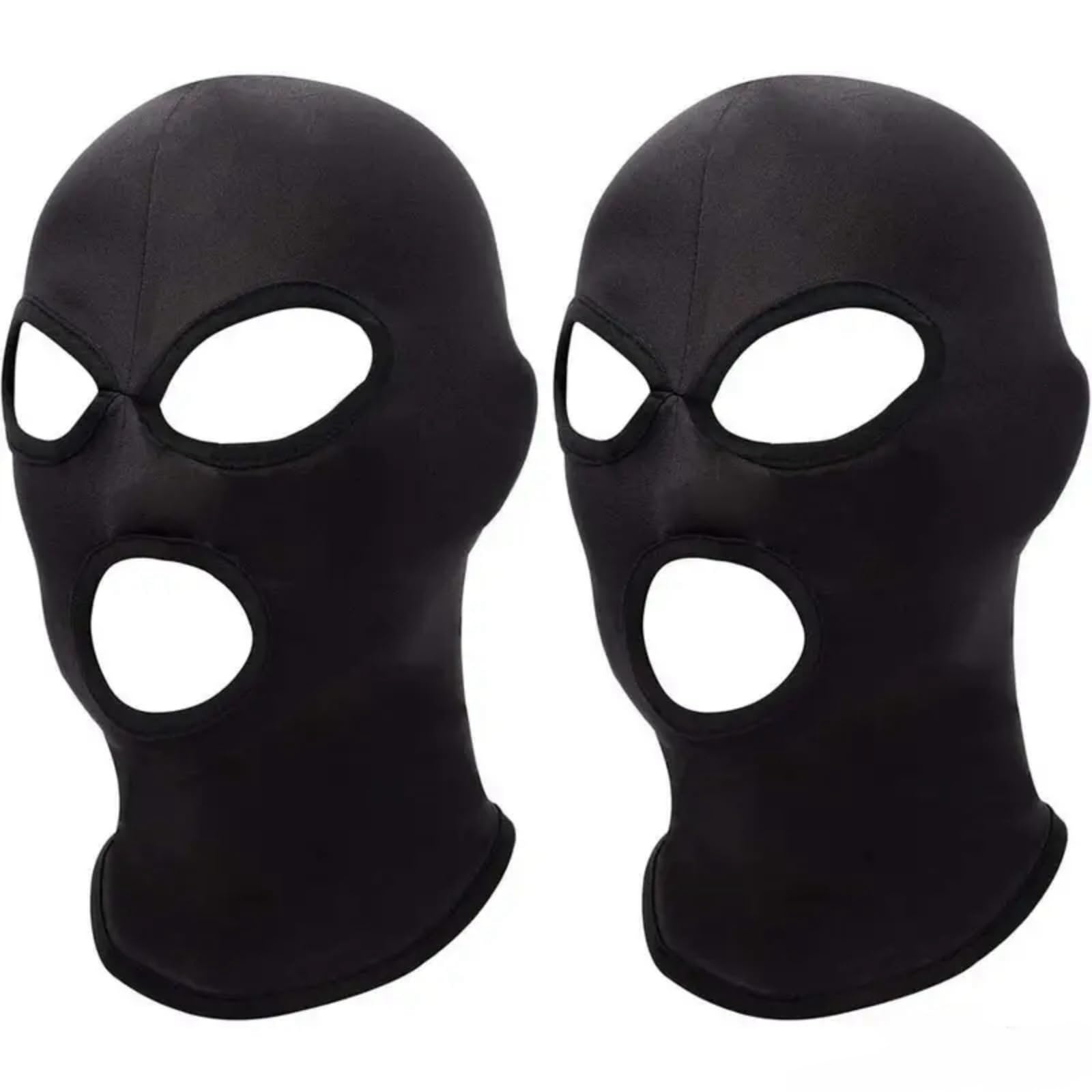 3 Holes Balaclava Ski Mask, Thin Three Holes Full Face Mask for Motorcycle Bike Hunting Cycling Cap Ski (US, Alpha, One Size, 2 