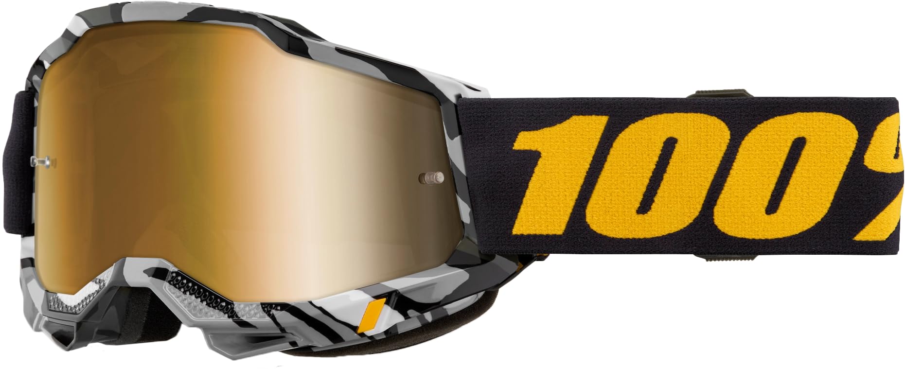 100% Accuri 2 Goggles Ambush/Mirror True Gold Lens, One Size