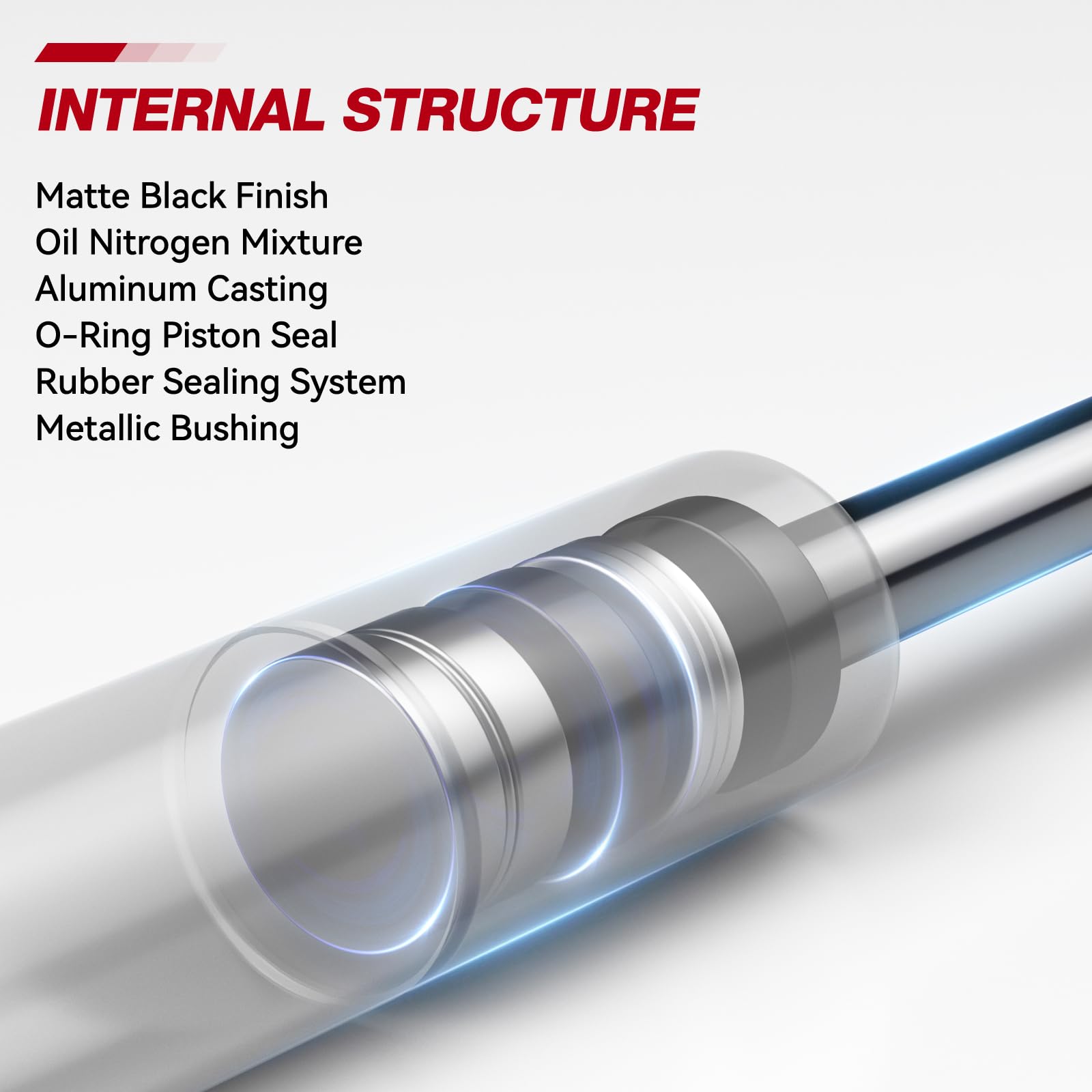 Vepagoo 6421 2000-2005 Ford Excursion Rear Hatch Struts Rear Window Shocks 1.5 Higher Than Oem, 13960, 6421, 6421Ex, Pm2019Ex, Set Of 2