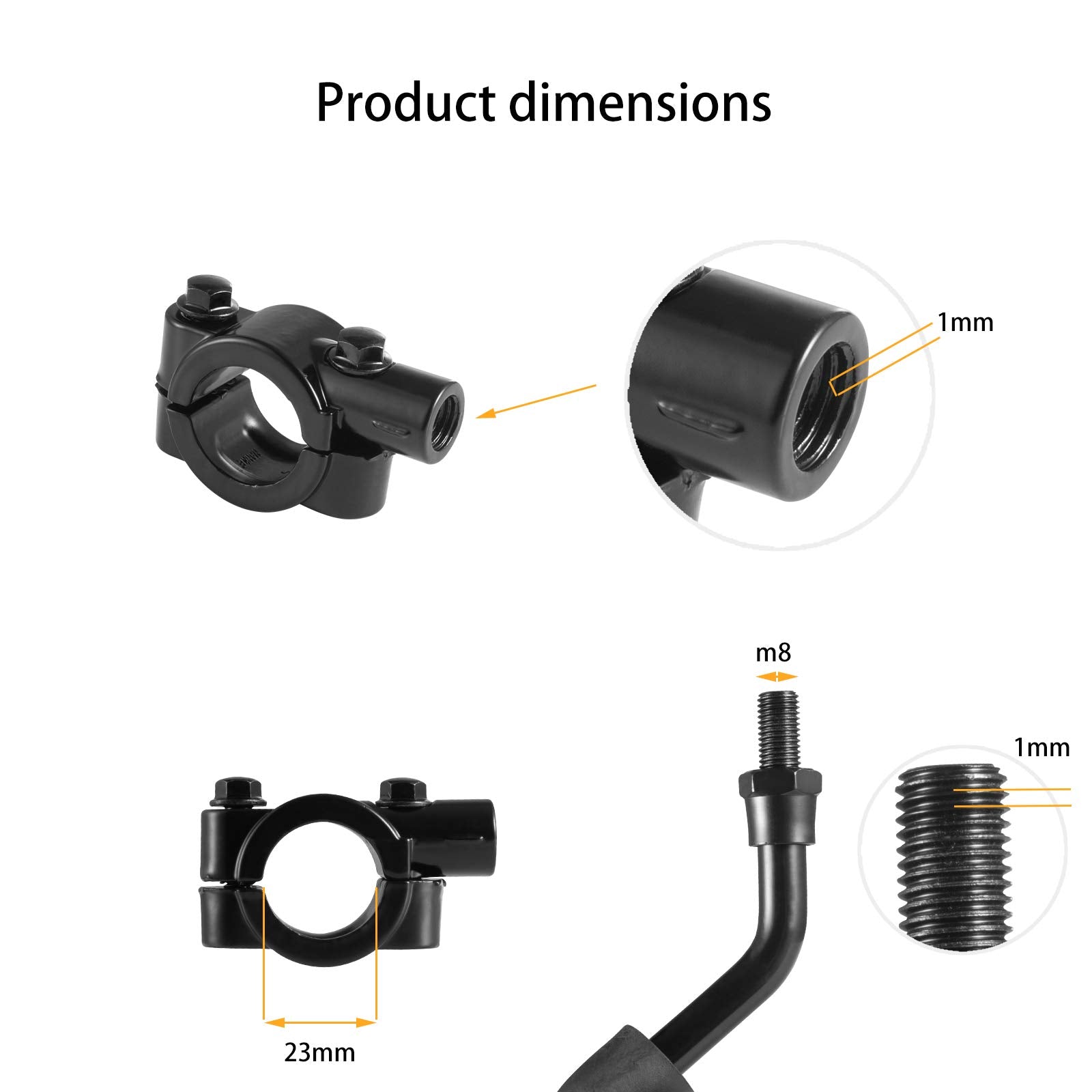 Xyzctem Diamond Carbon Fiber Be Suitable All Motors And Dirt Bike Atv Rear View Mirrors Handle Bar Mount Clamp-Harley Davidson T