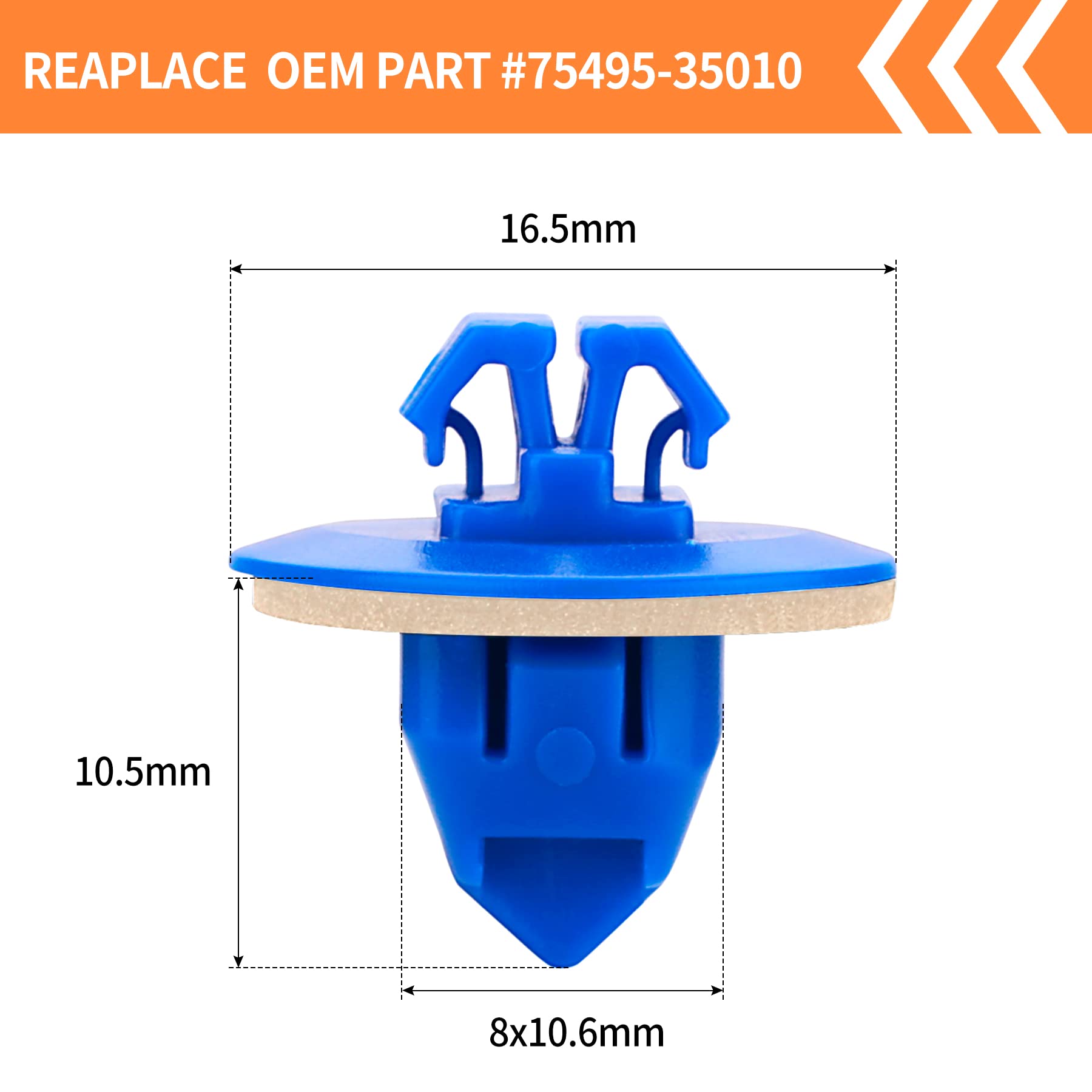 Belleone 30Pcs Fender Flare Clips Compatible With Toyota, 4Runner, Fj Cruiser, Rav4 - Exterior Door Trim Panel Rear Plastic Rock