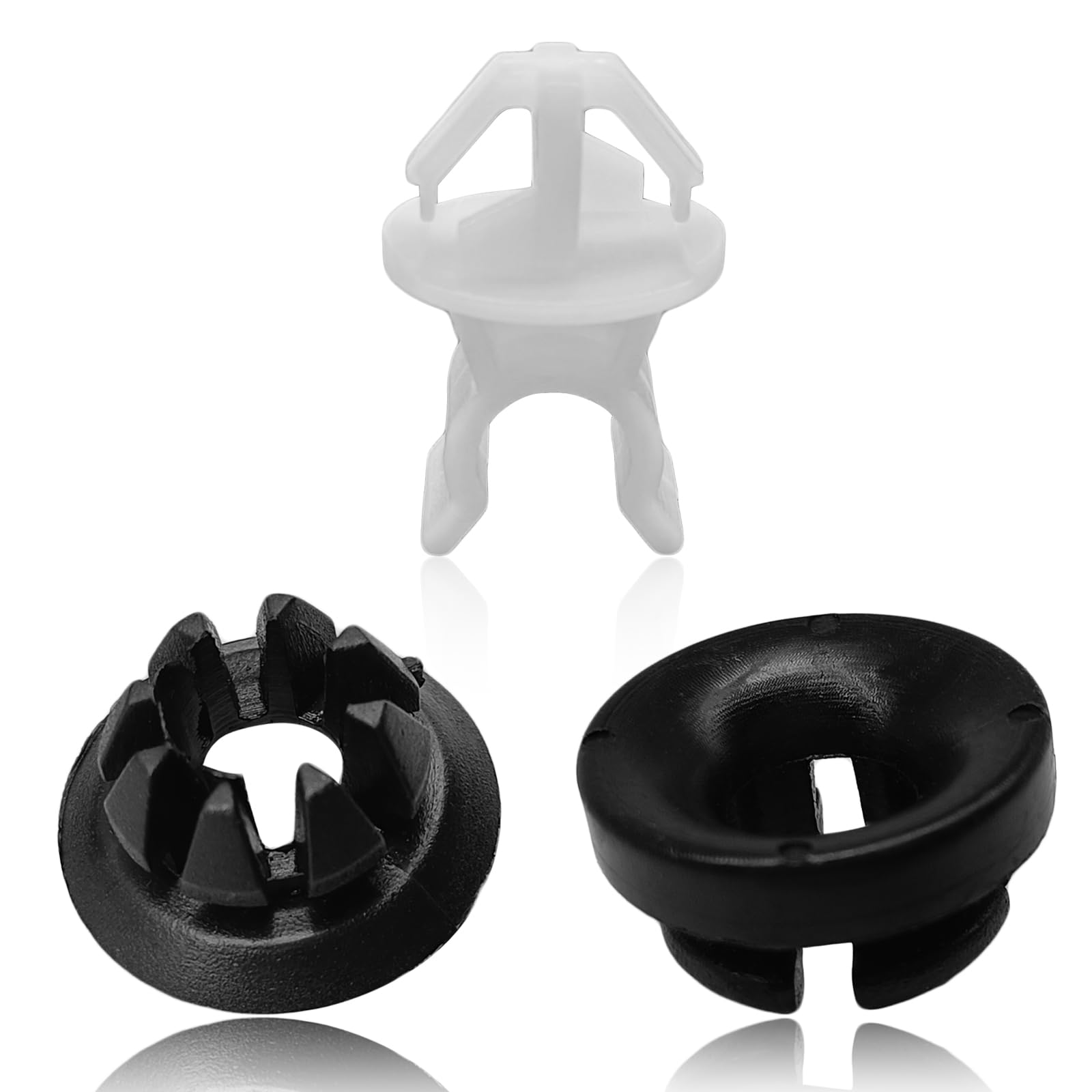 Icyhaws 3Pcs Car Hood Support Prop Rod Clips, Hood Rod Grommet Clips #91503-Ss0-003 91604-Sd2-013 Compatible With Honda Accord O