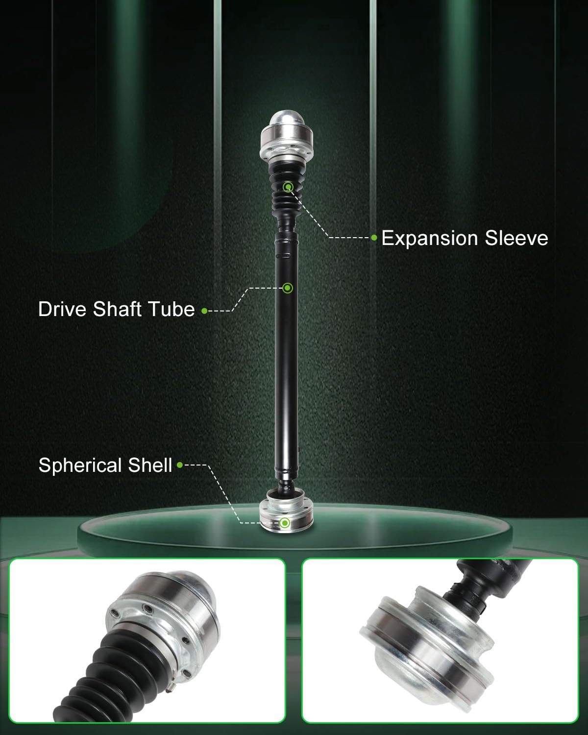 Scitoo 27.91''-29.88'' Front Drive Shaft Assembly Propeller Shaft Compatible For Jeep Liberty 2002-2007 52111596Ab 52111596Aa 52