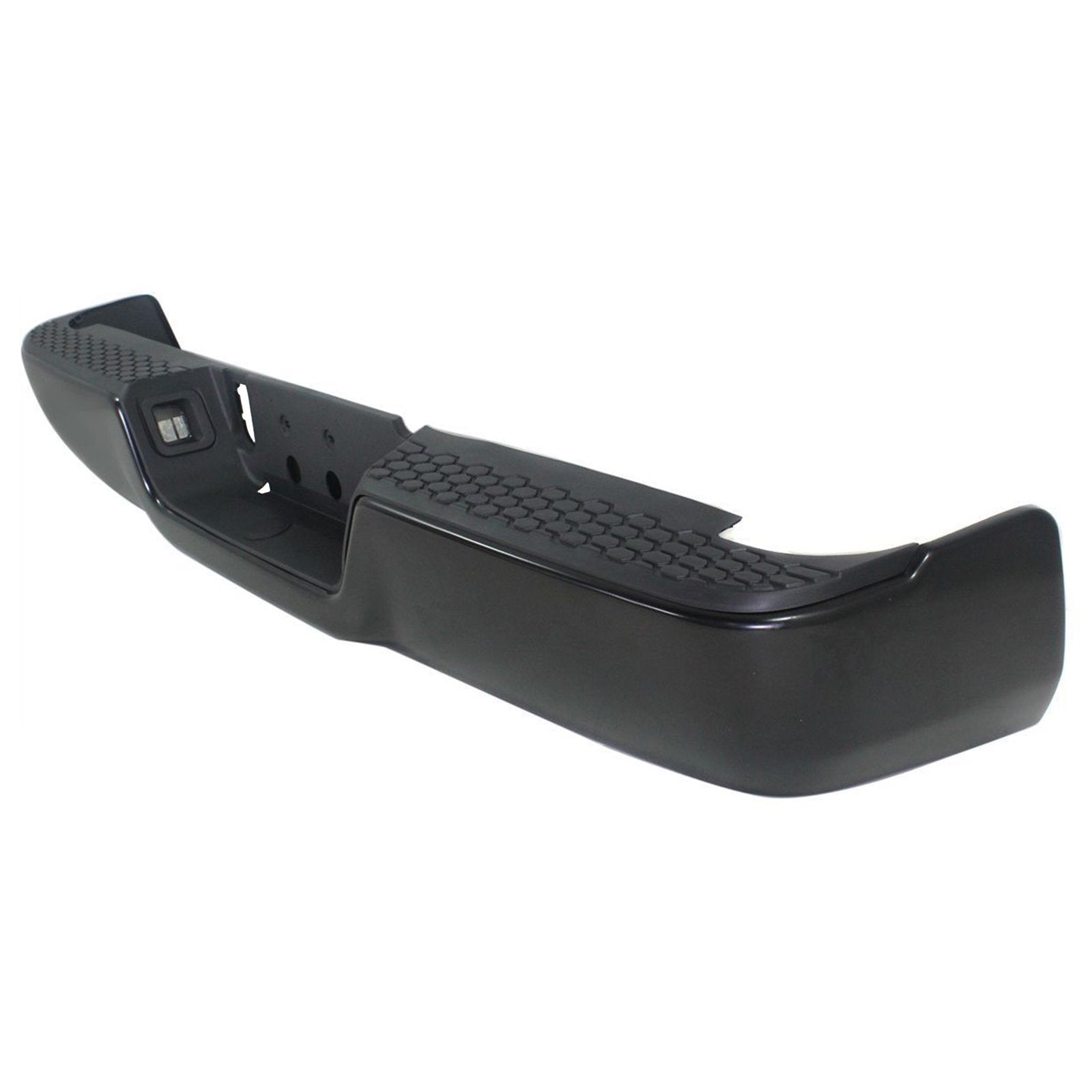 Acanii - For 2009-2018 Dodge Ram 1500 10-12 Ram 2500 3500 Truck Pickup Complete Black Steel Rear Step Bumper Assembly