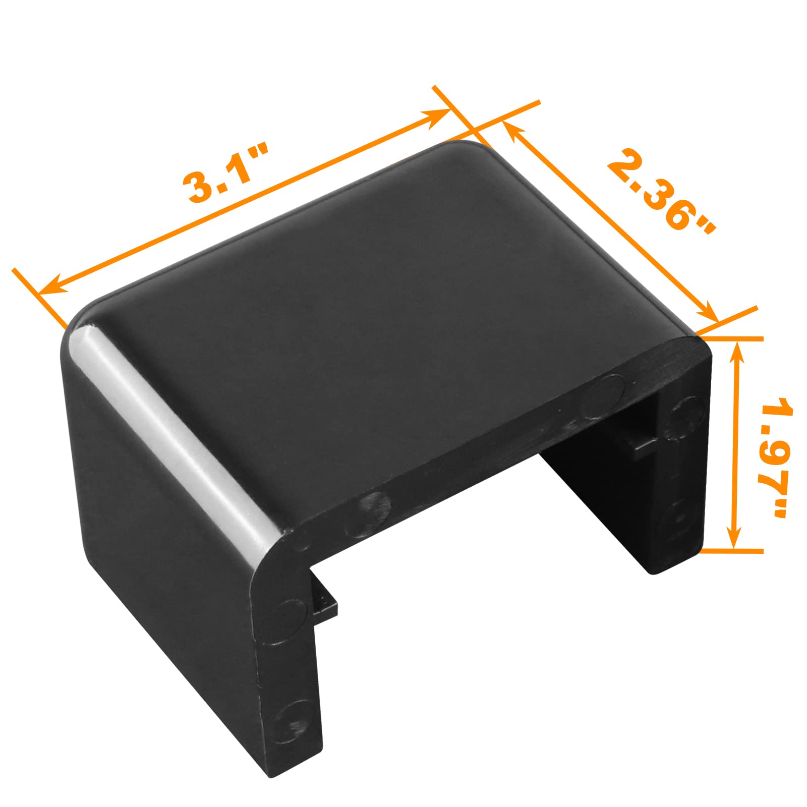 Hood Rest Bumper Bushing Channel Slide on 2 Pack Compatible with Peterbilt Specific Truck Models Replaces 13-04711 30.4016 HM75-