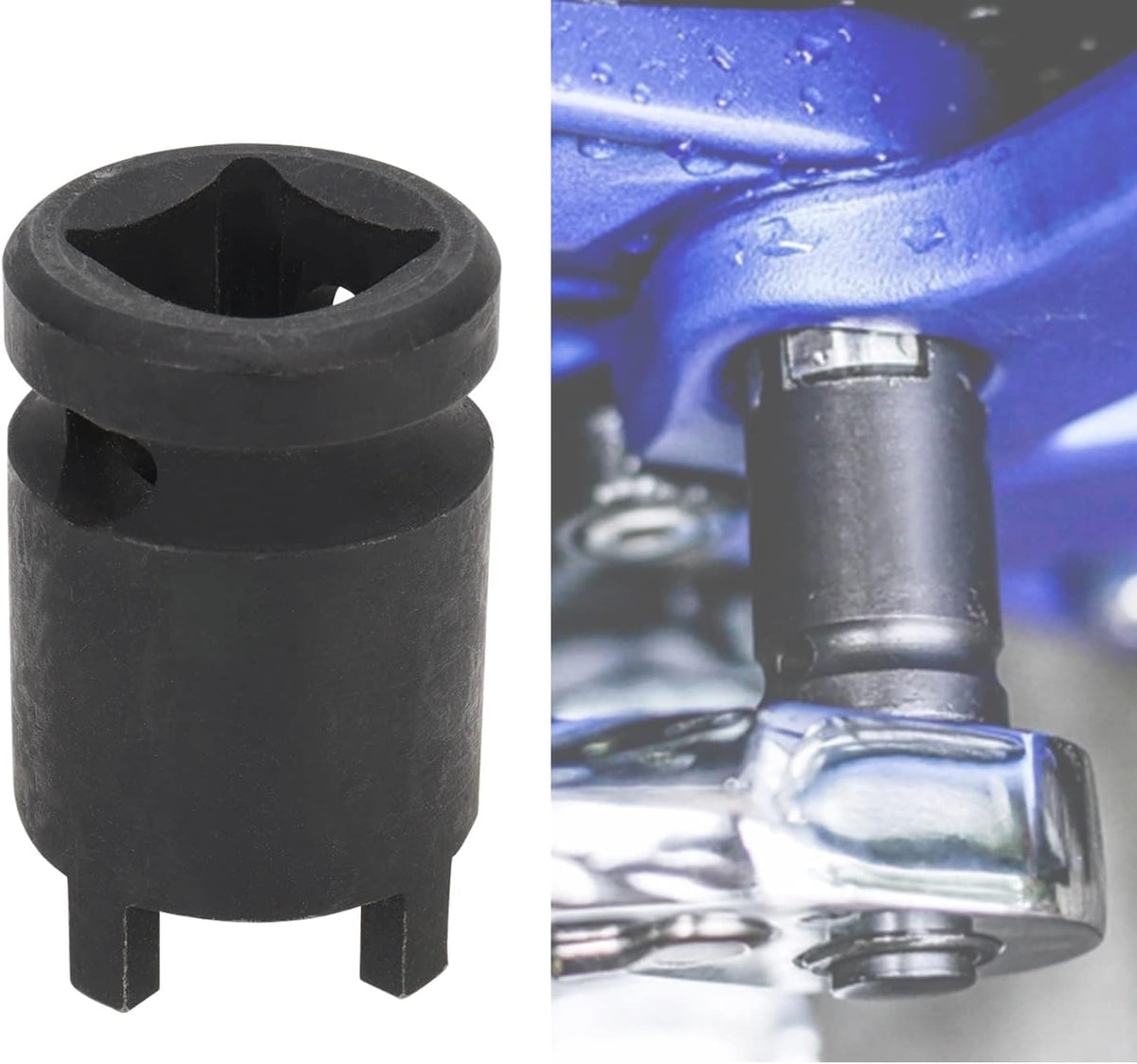 Jfg Racing Surron Lock Nut Removal Tool,Sur Ron Socket Removal Tool 4-Pin Spanner Socket Wrench For Light Bee Surron/Sur Ron S/Sur Ron X/X160/X260, Black