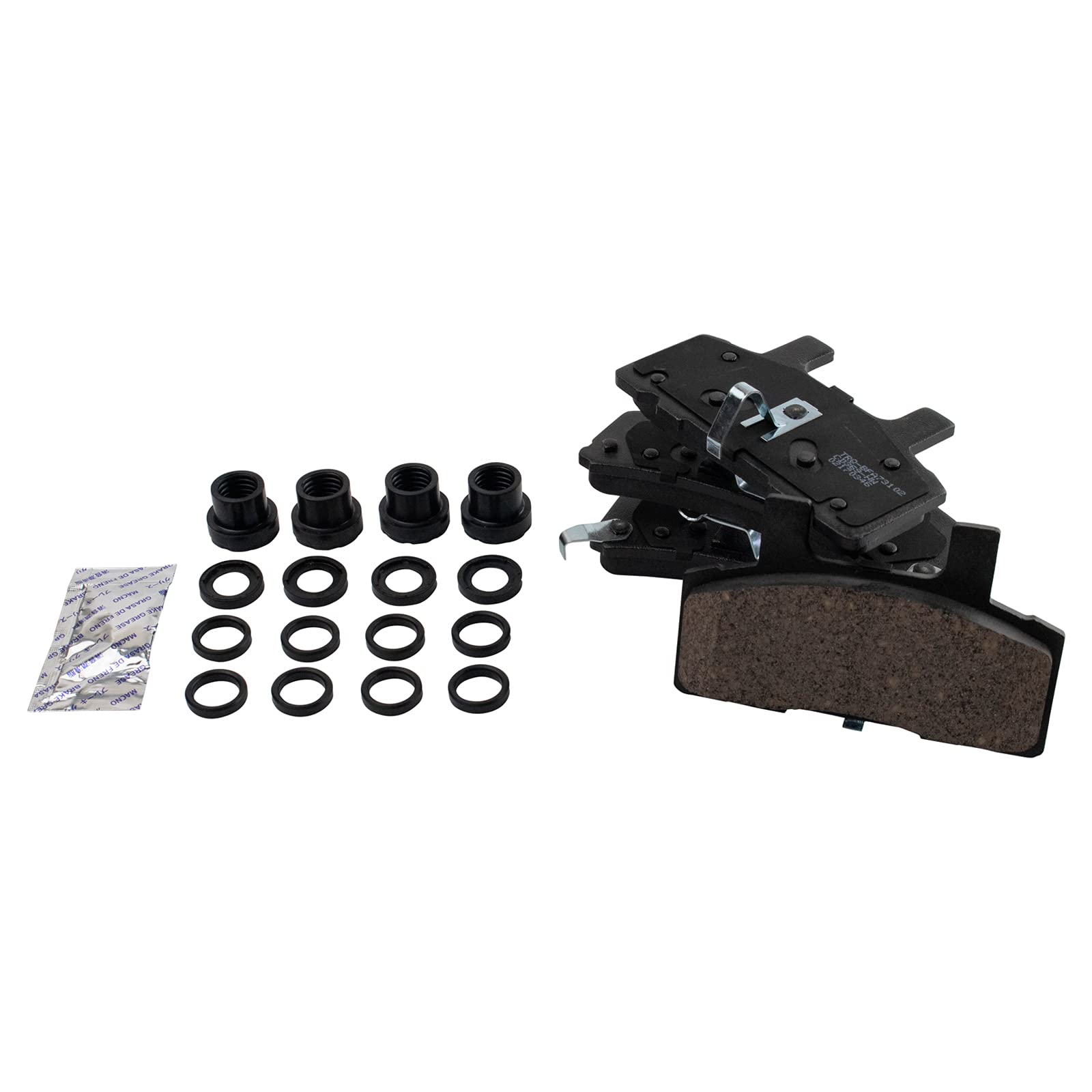 Trq Front Brake Pad & Rotor Kit Brake Pads Brake Rotor Ceramic Compatible With 1992-1993 Cadillac Commercial Chassis