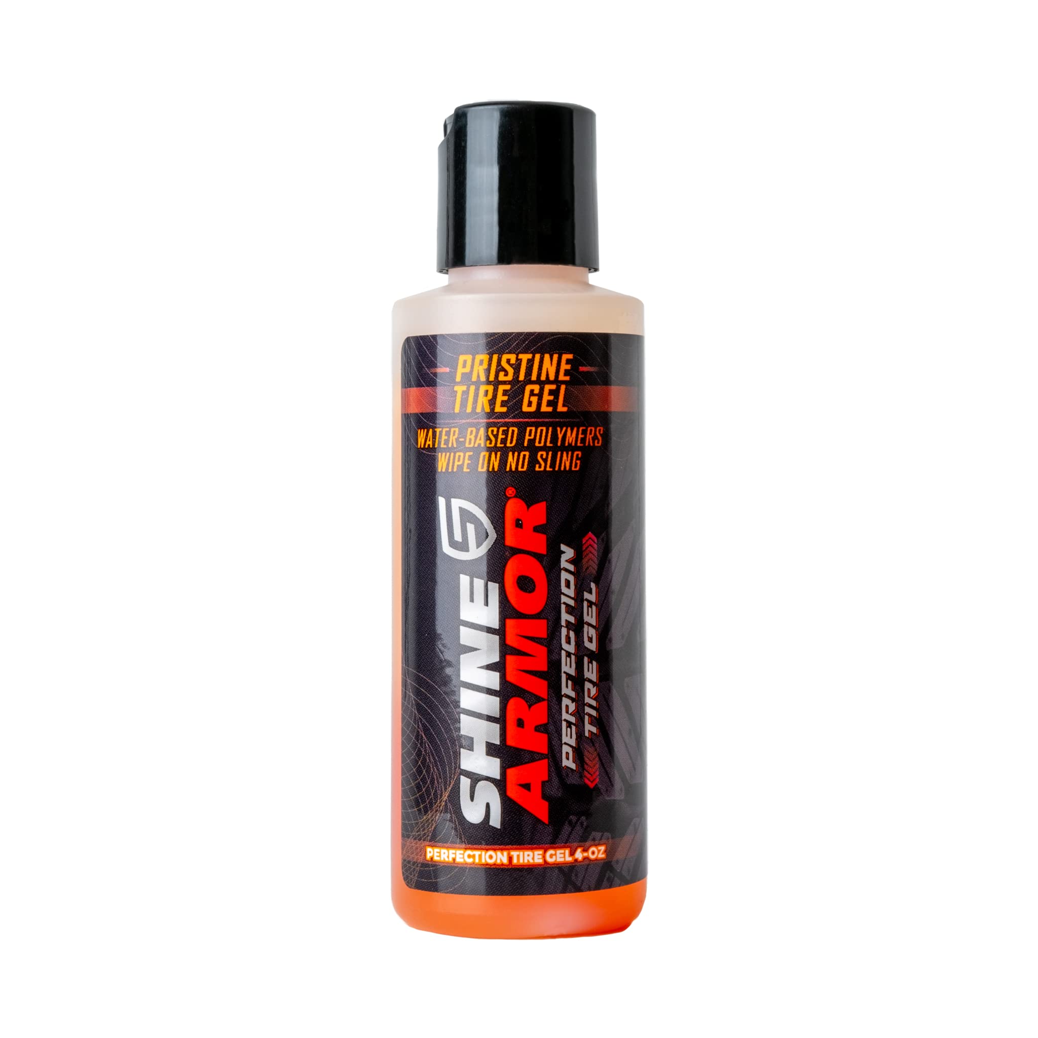 Shine Armor Tire Shine Gel Dressing & Pristine Cleaner Car Care For Wheels & Tires With No Sling Formula Wet Look Keeps Tires Bl