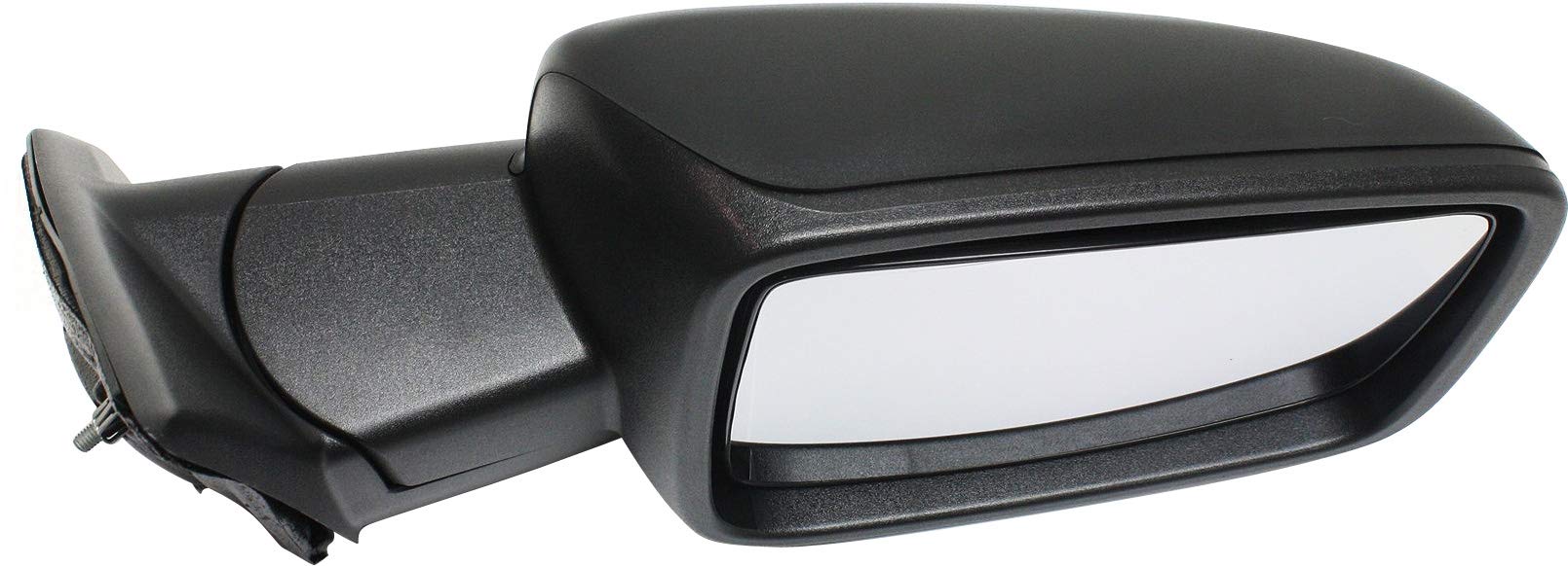 Kool Vue Mirror Compatible with 2013-2018 Ram 1500, 2013-2022 Ram 2500, 2013-2022 Ram 3500, 2019-2022 Ram 1500 Classic Passenger Right Side, Manual Adjust, Manual Folding, Textured