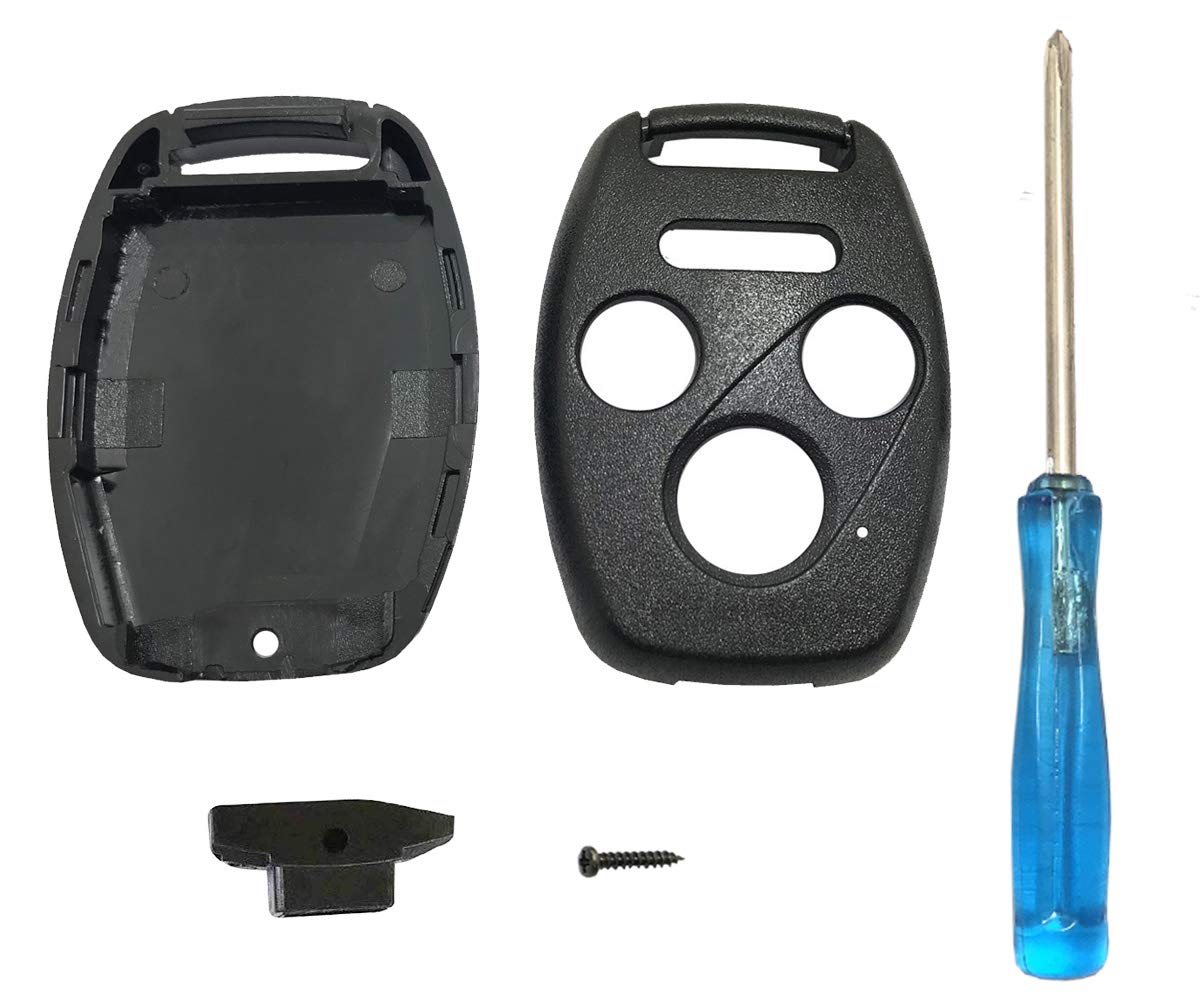 No Cutting Required Replacement Key Fob Shell Case Fits For Honda 2003-2012 Accord 2006-2013 Civic Ex 2009-2015 Pilot 2005-2006 Cr-V Odyssey Ridgeline Replacement Keyless Entry Key Fob Cover