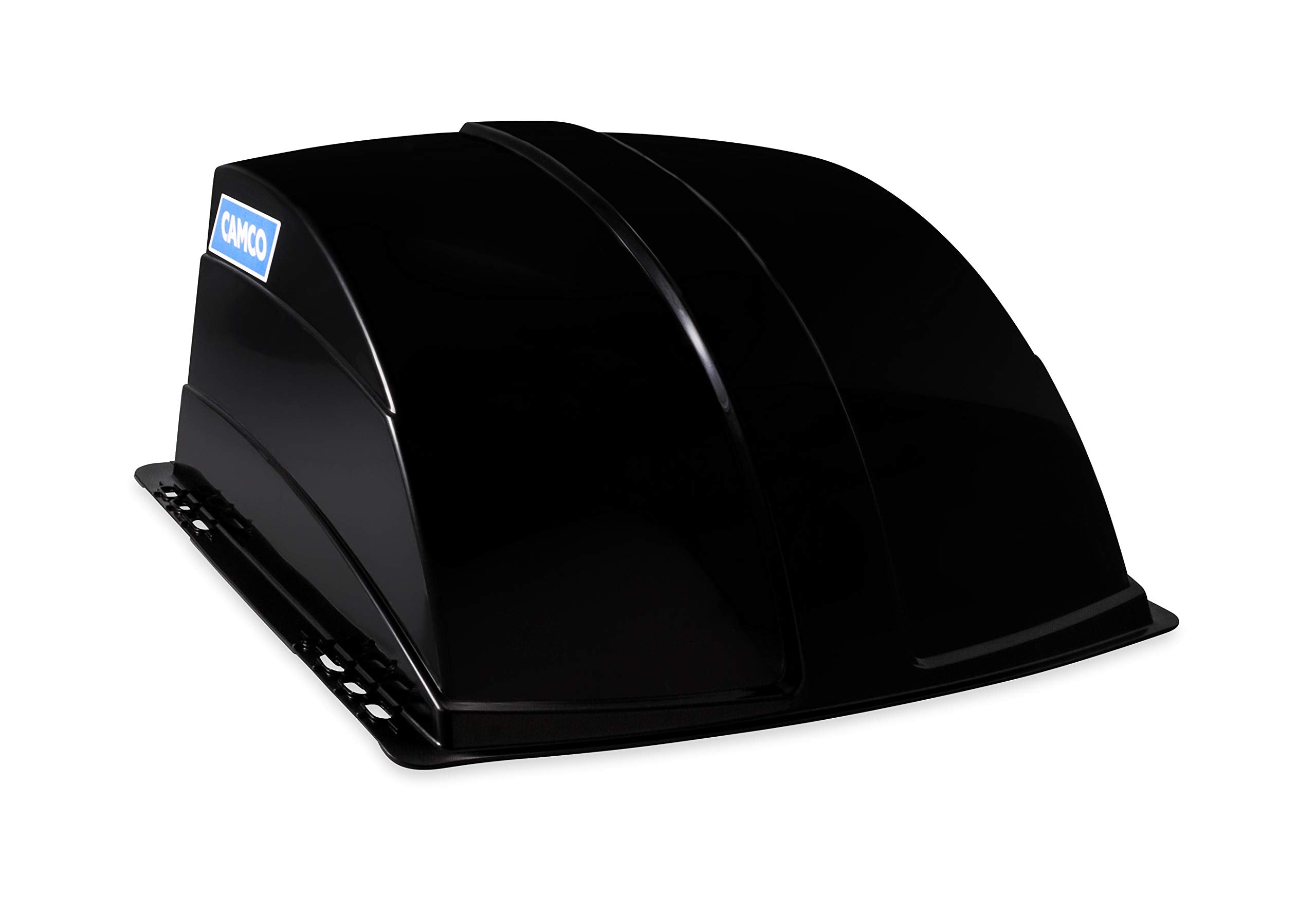 Camco Standard Roof Vent Cover, Opens For Easy Cleaning, Aerodynamic Design, Easily Mounts To Rv With Included Hardware-Black (2