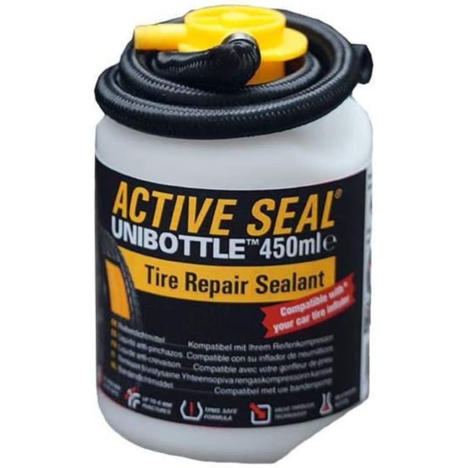 Airman Tire Repair Sealant 450Ml Unibottle - Tire Repair Sealant Can Be Used With Any Compressor