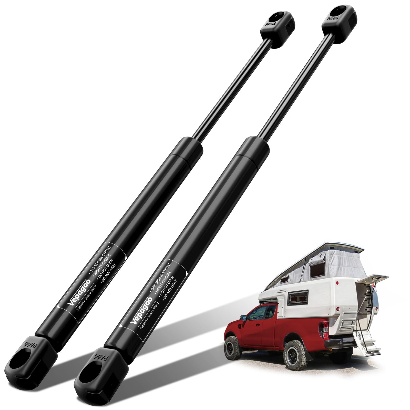 Vepagoo Gas Struts 20 Inch 80lbs/356N Shocks Spring Lift Support for RV Bed Camper The Door Tonneau Cover Mattress Travel Traile