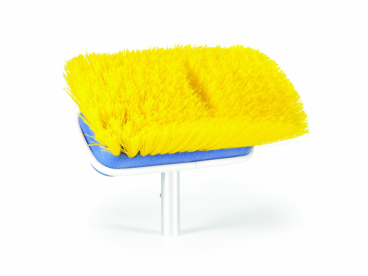 Camco Medium Brush Attachment | Features A 7-Inch Wide Brush Head | Great For Cleaning Rvs, Campers, Trailers, Boats, And More (