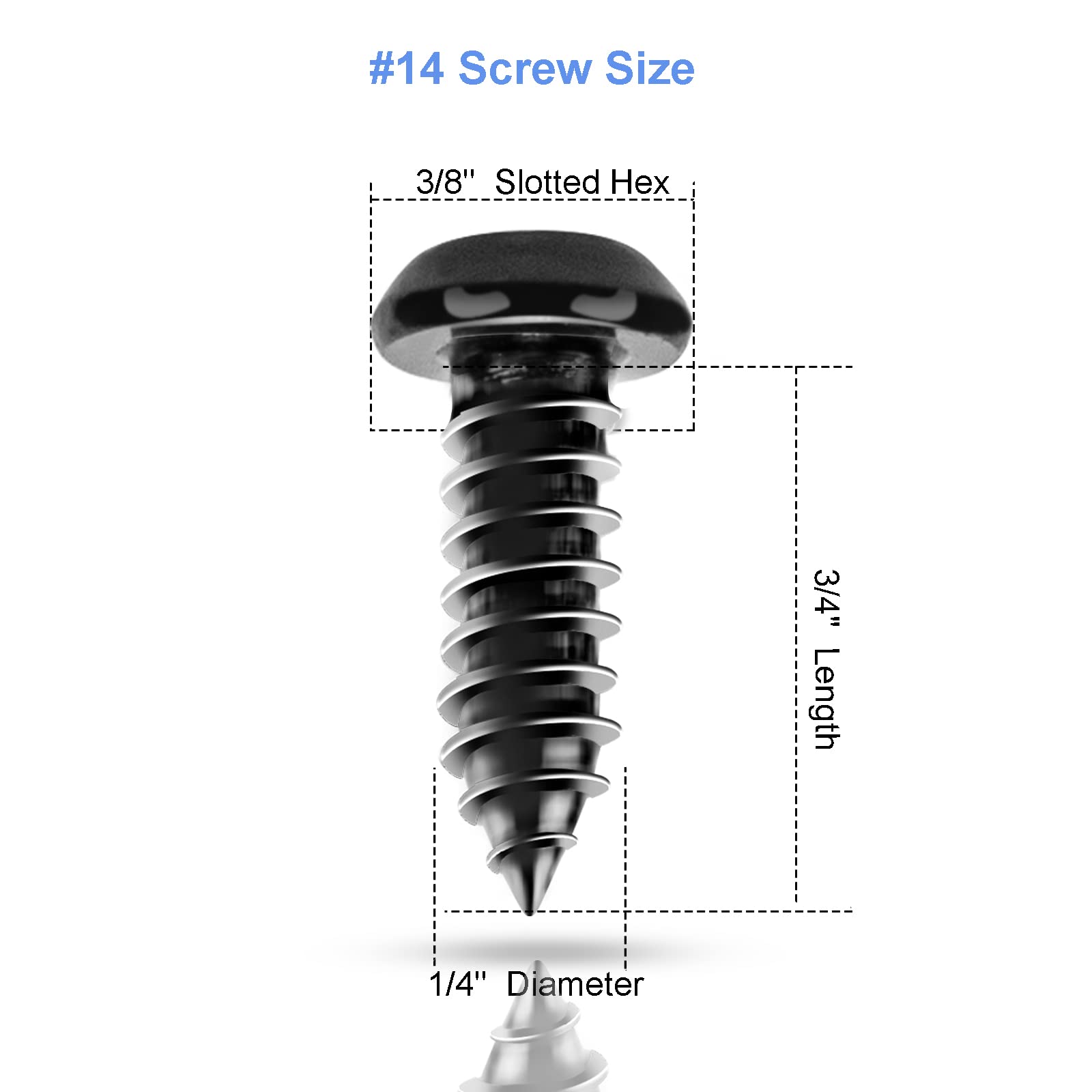 8 Sets Anti-Theft Stainless Steel License Plate Fasteners