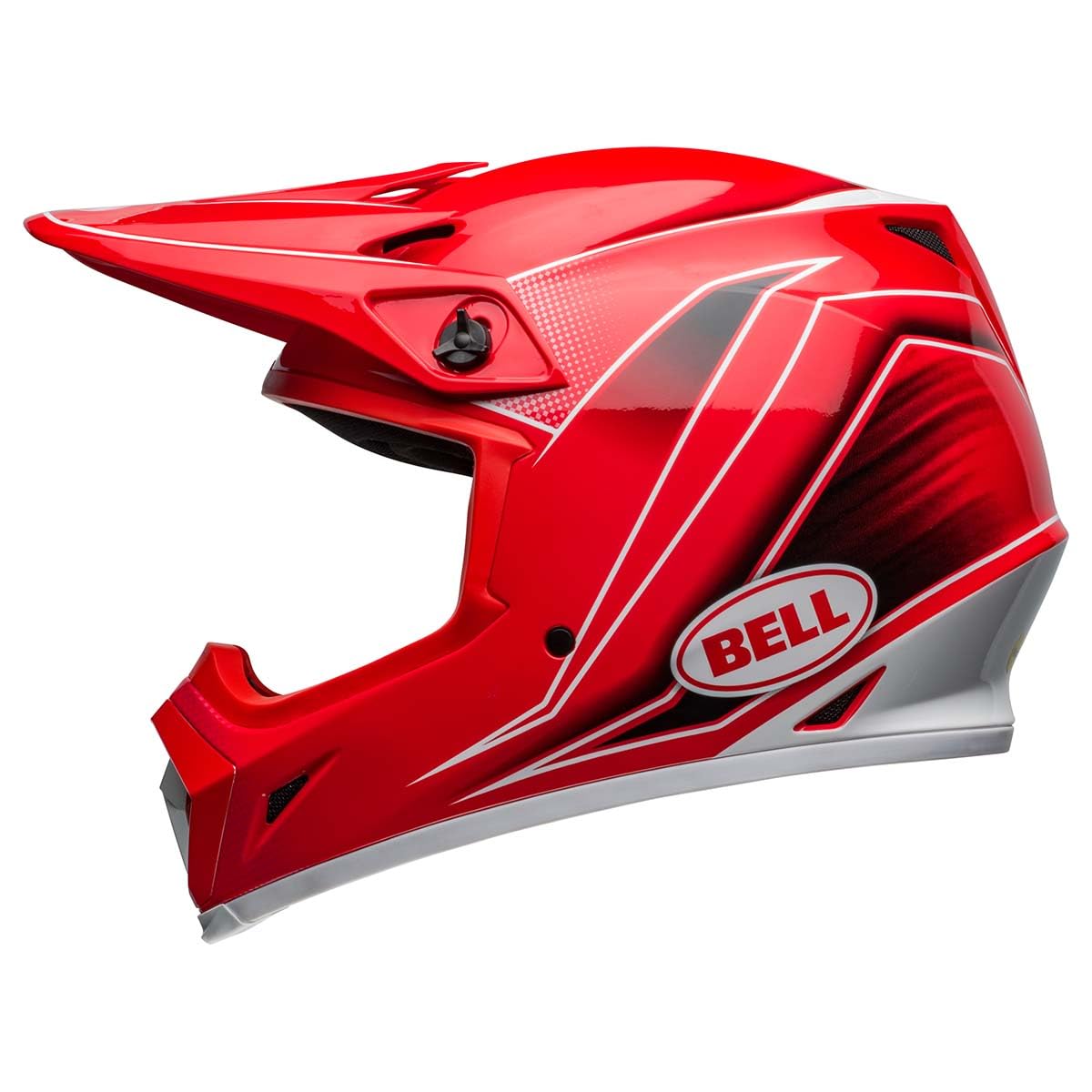 Bell Mx-9 Mips Dirt Helmet (Zone Gloss Red - Medium)