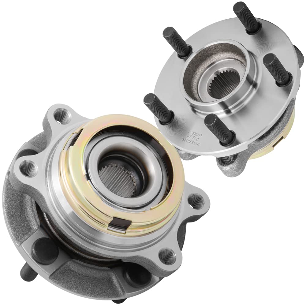 [2-Pack] HA590125 Front Wheel Hub Bearing Assembly Compatible with [Infiniti] EX35, FX35, FX45, FX50, G25, G35, G37, M35, M37, M