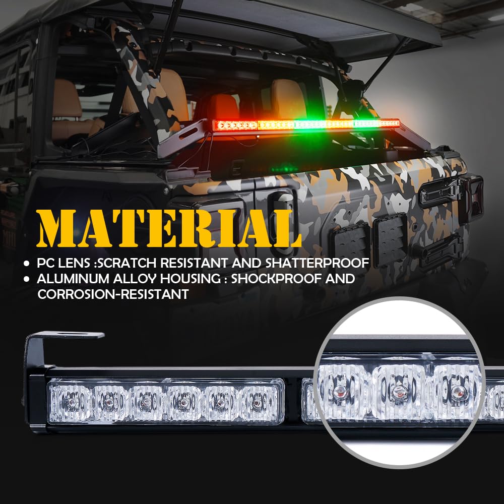 Xprite 36'' Offroad Rear Chase Led Strobe Light Bar, All In One W/Turn Signal Brake Reverse Lightbar For Can-Am, Atv, Utv, Yamah