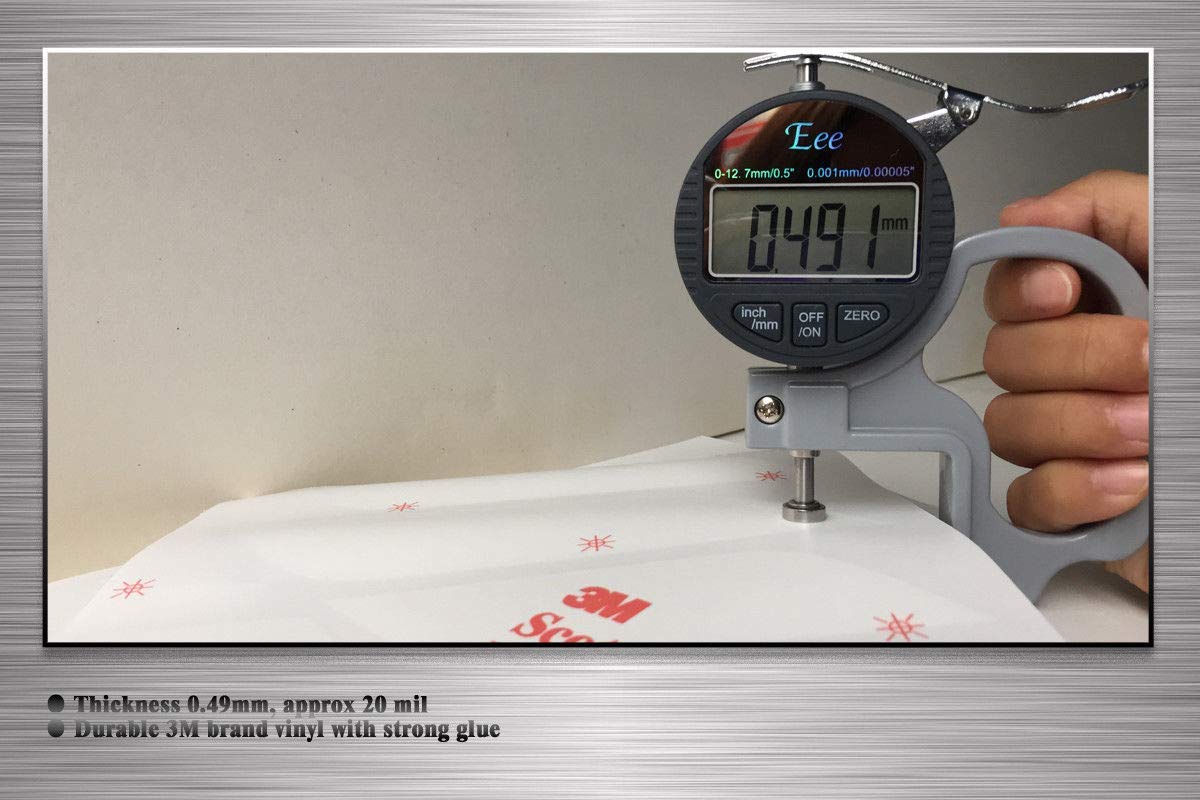 Kungfu Graphics Micro Sponsor Logo Racing Sticker Sheet Universal (7.2X 10.2 Inch), White, Mss (7)