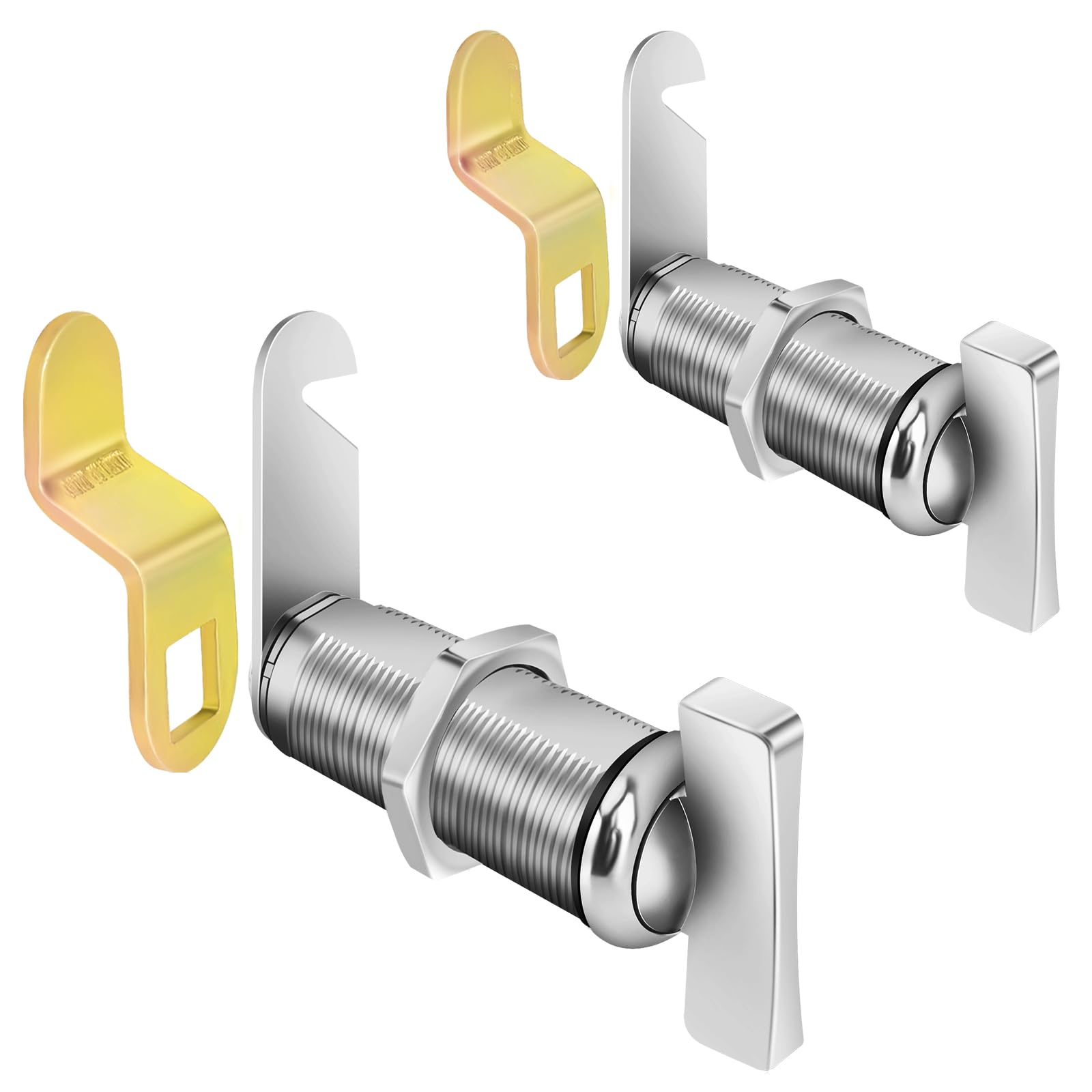 Sartatue Thumb Cam Locks 2Inch, Extra Long Rv Storage Locks, 2Pcs Rv Compartment Locks Keyless Non-Locking Locks Replacements Fi