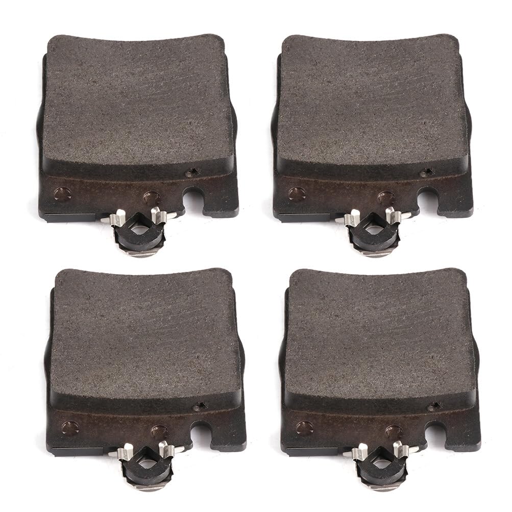 Automuto 4Pcs Rear Semi-Metallic Disc Brake Pads Set D873 For Mercedes-Benz C230 C240 C280 C320 C350 Clk320 Clk350 Clk430 E300 E