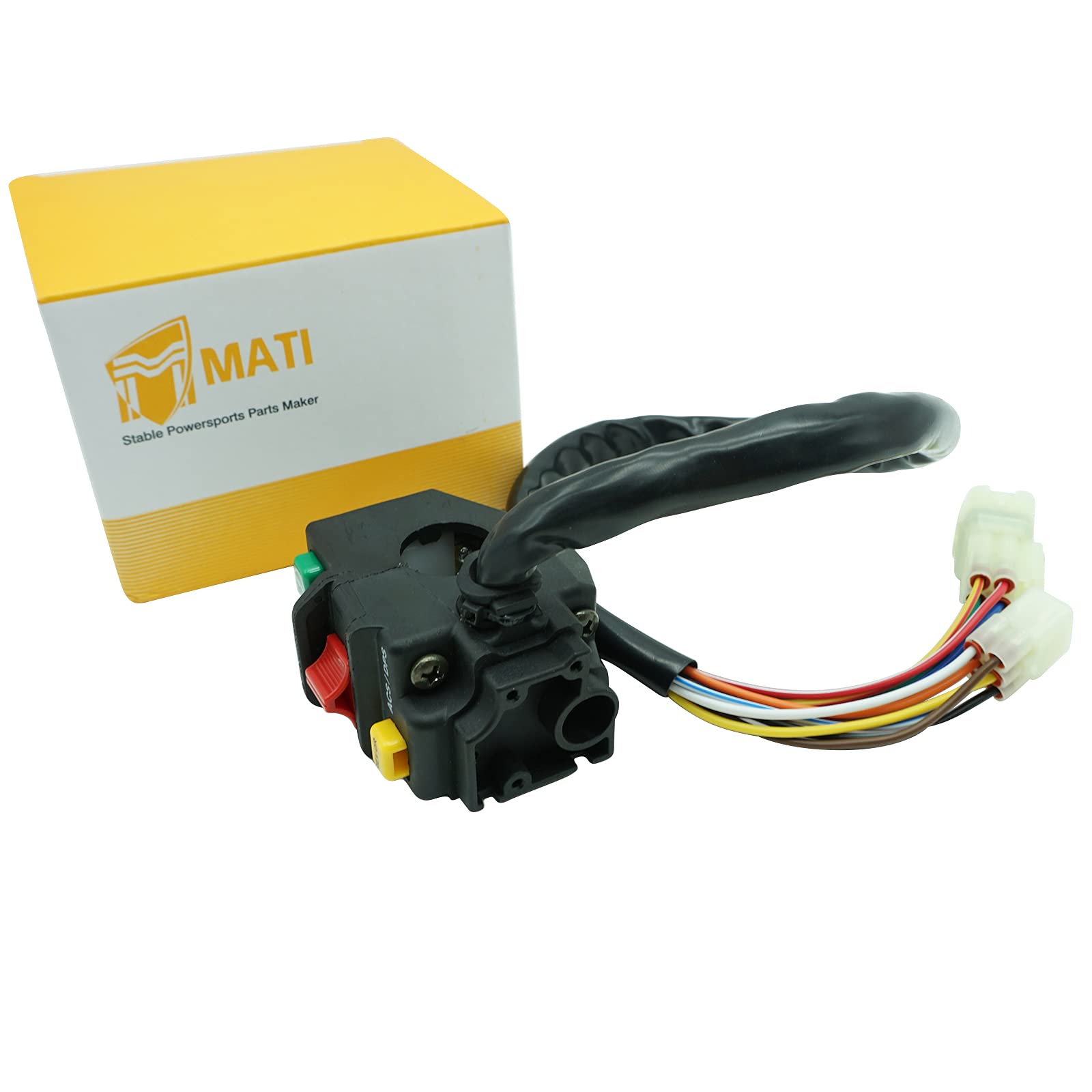M Mati Left Handlebar Start Stop Headlight Switch For Can Am Outlander 650 850 1000 Renegade 570 850 1000 Except Standard Edition 710005070