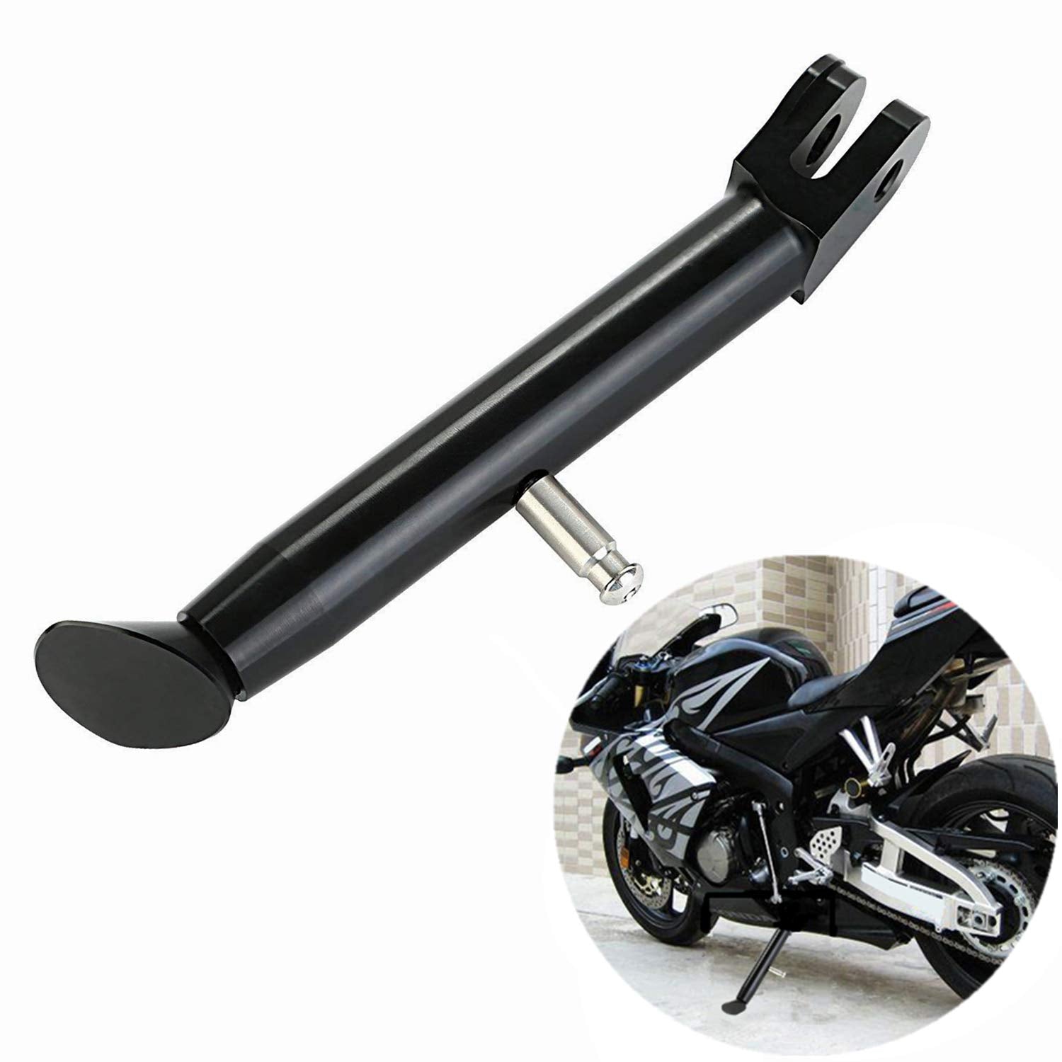 Cicmod Cnc Adjustable Kickstand Side Stand Black Kick Stand For Cbr 600 1000 Rr 600Rr 1000Rr
