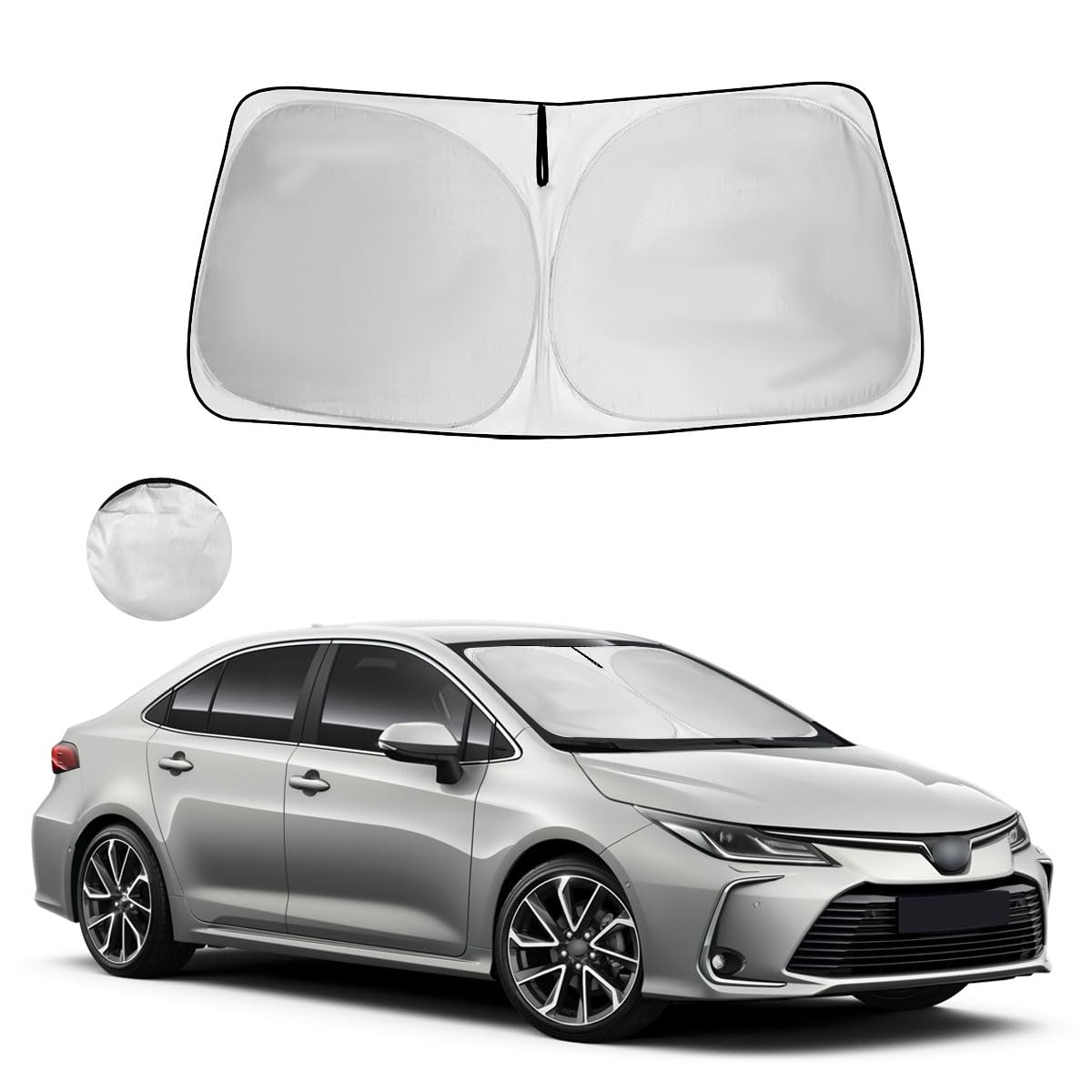 Windshield Sun Shade Window Sunshade Custom Fit Toyota Corolla Accessories 2025 2024 2023 2022 2021 2020 (Not For Corolla Cross)