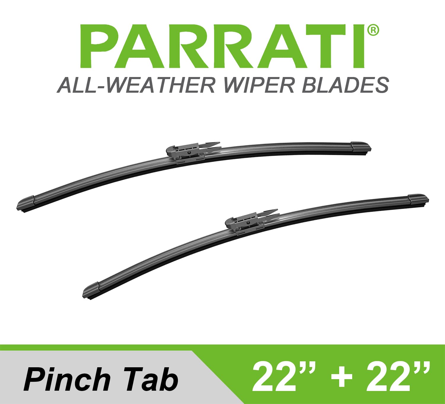 Parrati    22 Inch & 22 Inch Of High Performance Premium All-Season Automotive Replacement Front Windshield Wiper Blades For 200