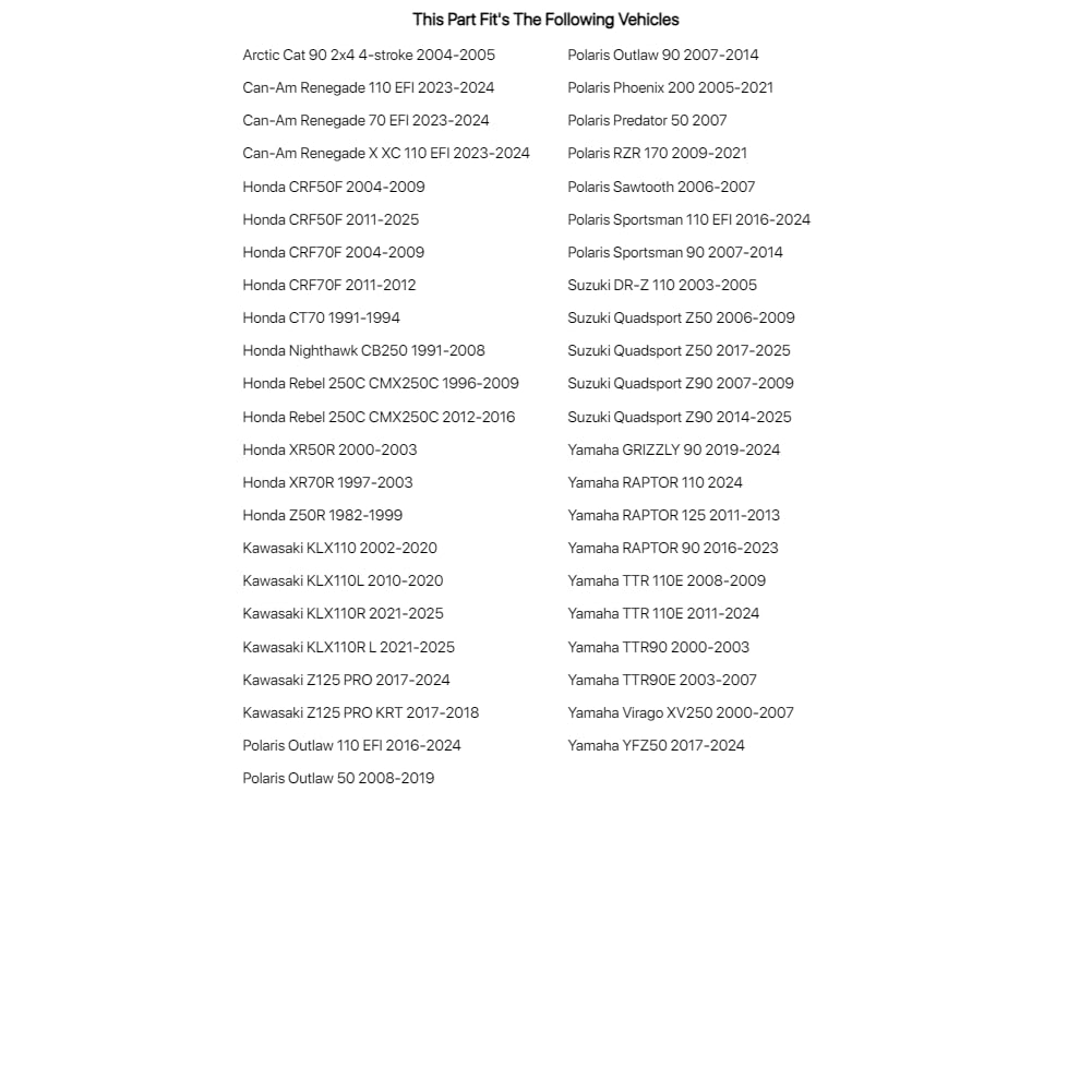 NGK Resistor Sparkplug CR6HSA for Polaris OUTLAW 50 2008-2017