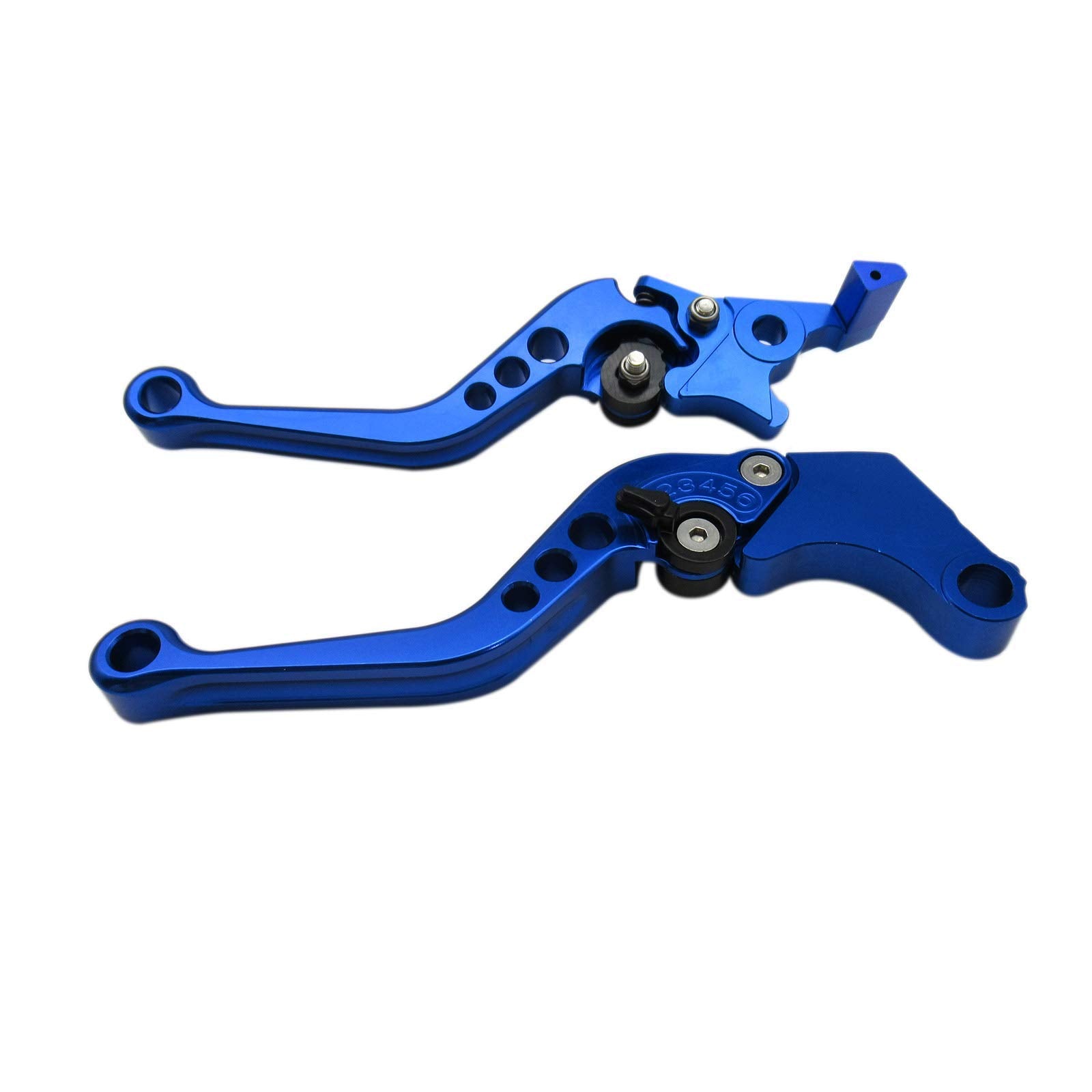 Blue Cnc6 Position Shorty Brake Clutch Lever For Kawasaki Ninja 250R 2008-2012 08 09 10 11 12