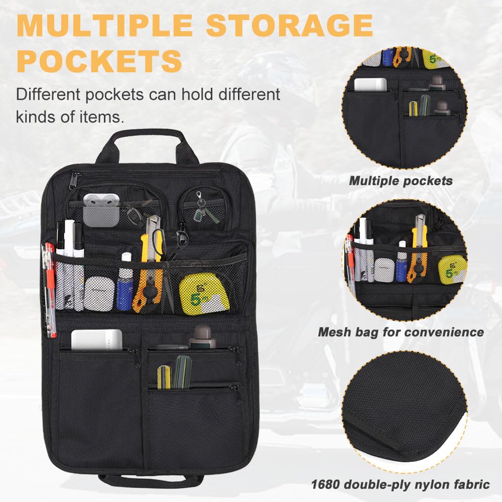 Rearace Tour Pack Trunk Lid Organizer Bag Pouch Fit For Street Glide Road King Road Glide Electra Glide Touring Travel