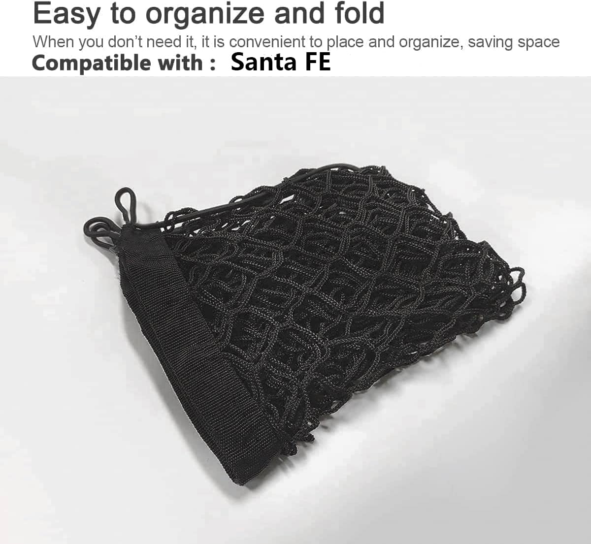 Rear Trunk Cargo Net Compatible With Hyundai Santa Fe 2013 To 2021 2022 2023 2024 2025