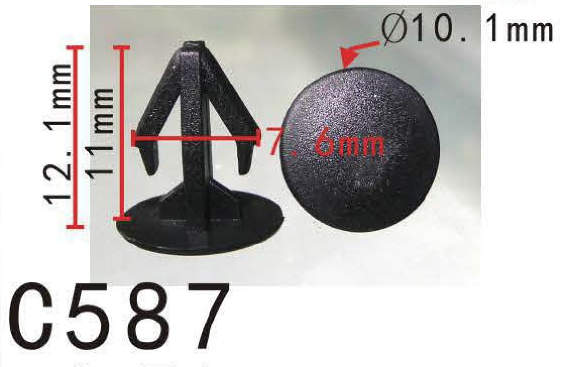 Autobahn88 Retainer Clip For Hood Weatherstrip, Compatible With Honda (Oem: 91520Sm4C010, 91520Sm4C01) (Pack Of 20)