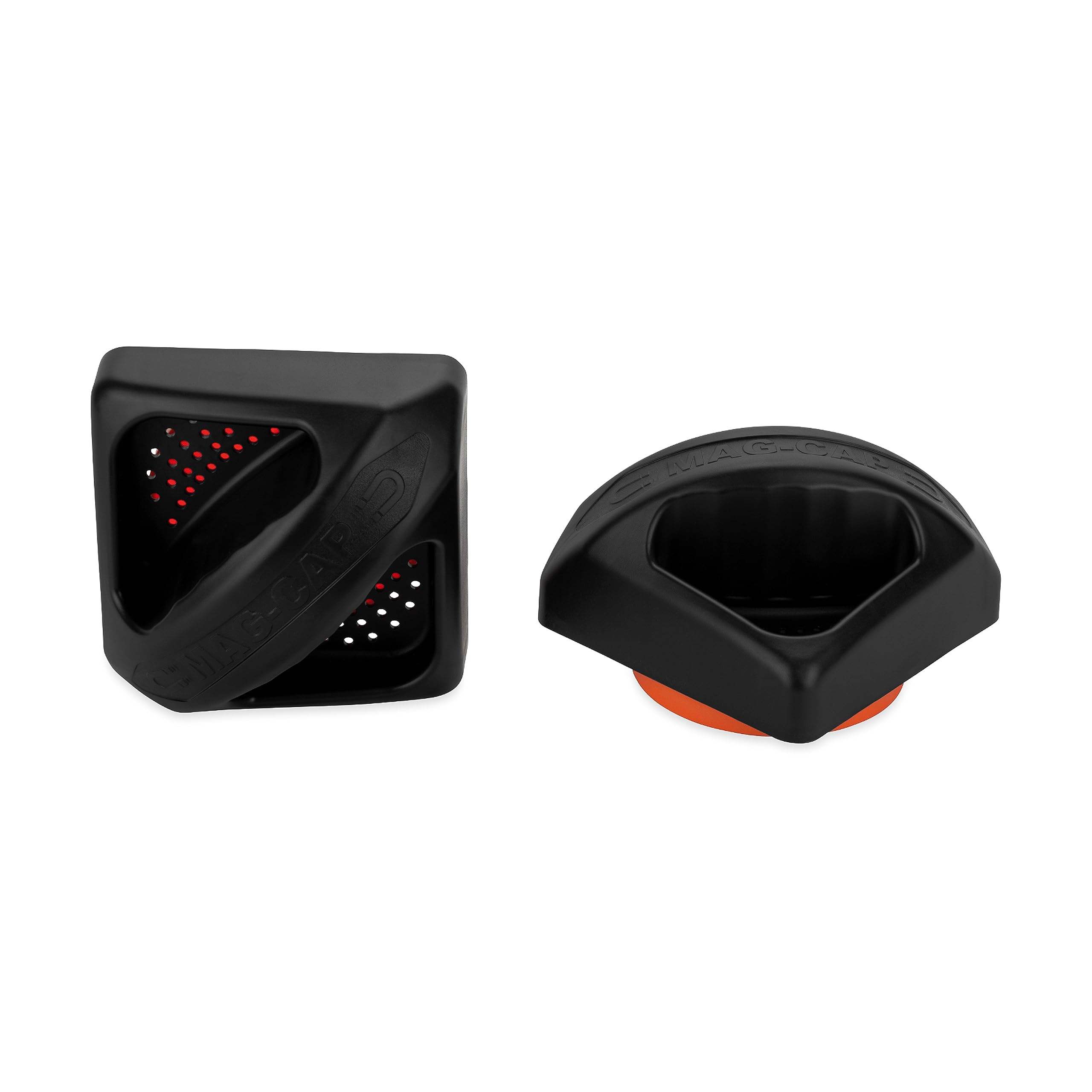 Camco Rv Magnetic Bumper Cap With Lug Fitting | Features High-Strength Neodymium Magnets | 2-Pack (40312), Black