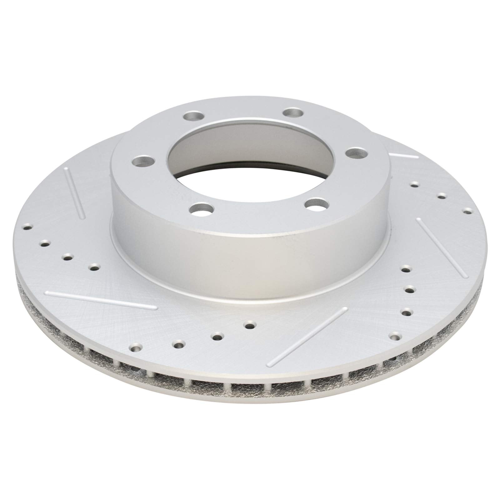 Trq Front Performance Brake Rotors Set Premium G-Coated Cross Drilled & Slotted Compatible With 1996-2002 Toyota 4Runner 2004 Ta