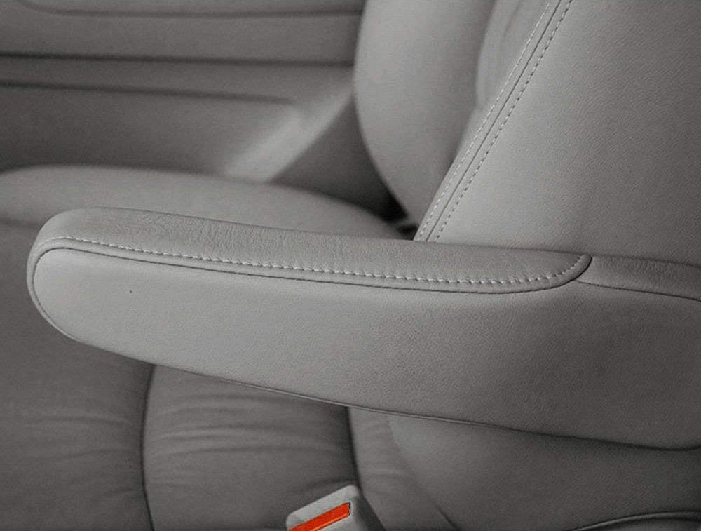 Dkiigame Odyssey Armrest Cover Replacement,Leather Seat Armrest Covers For 2005-2010 Honda Odyssey(Darker Gray)