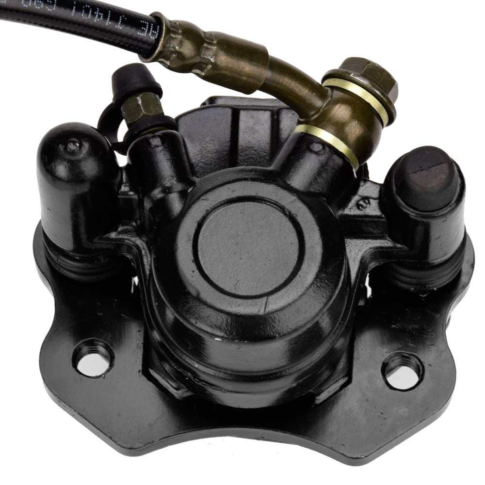 Hiaors Rear Disc Brake Master Cylinder Caliper Assembly For 50Cc 70Cc 90Cc 110Cc 125Cc Chinese Taotao 110Cc 125D Boulder B1 Peace Motorsports Quad Coolster 3050Hd 3050C Kazuma Sunl Atv Kids 4 Wheeler