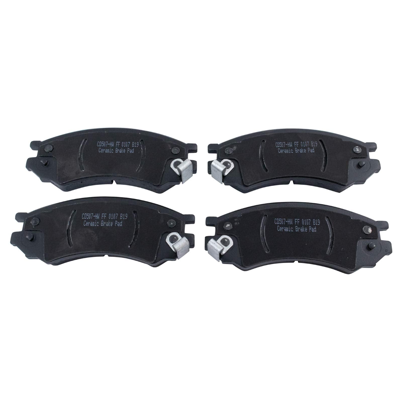 TRQ Front Brake Pads Ceramic Compatible with 1991-1992 Saturn SC 1993-2002 SC1 SC2 1991-2002 SL SL1 SL2 1993-1999 SW1 1993-2001