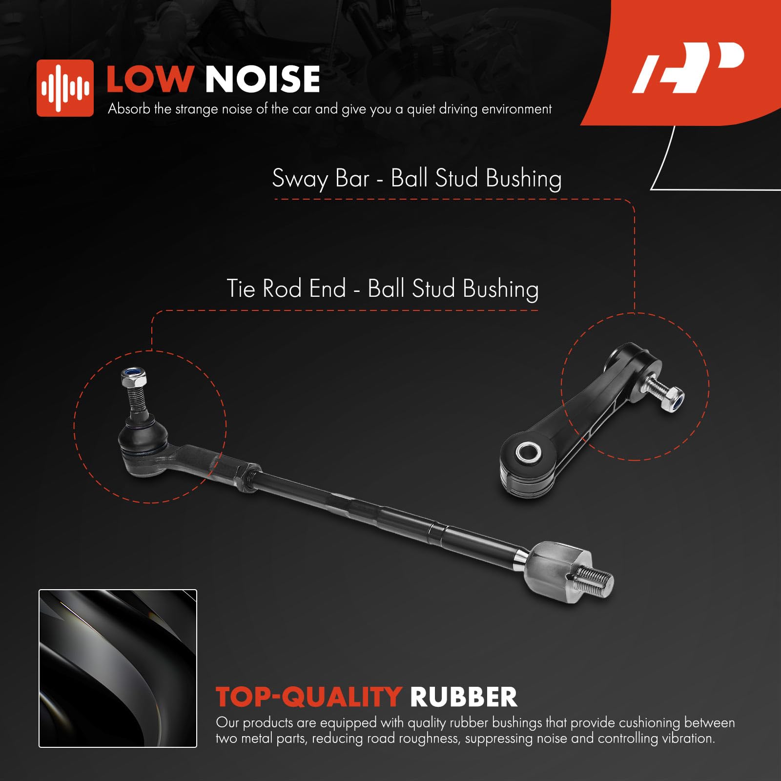 A-Premium Set Of 8, Lower Control Arm, Lower Ball Joint, Sway Bar Link, Inner Outer Tie Rod End Compatible With Volkswagen Jetta