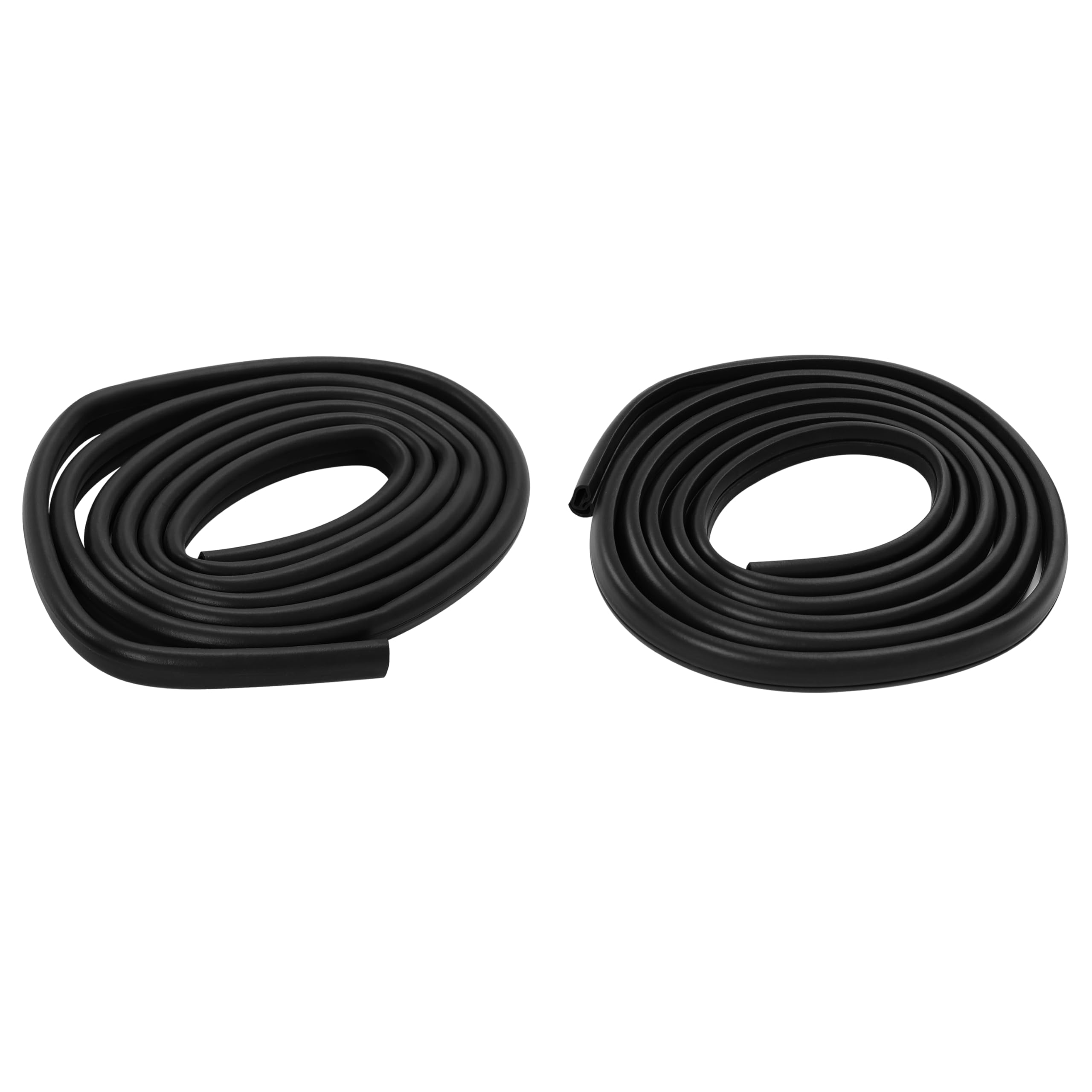Ecotric Door Seals Rubber Weatherstrip Pair Set For 1973-1979 Ford Bronco F100 F150 F250 F350 Black