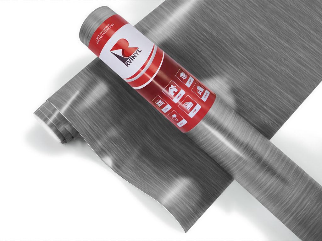 3M 2080 Series Br230 Brushed Titanium - 5Ft X 2Ft - 10Sq Ft - Dual Cast 3D Embossed Grained Vinyl Car Wrapping Film - Vehicle Sh