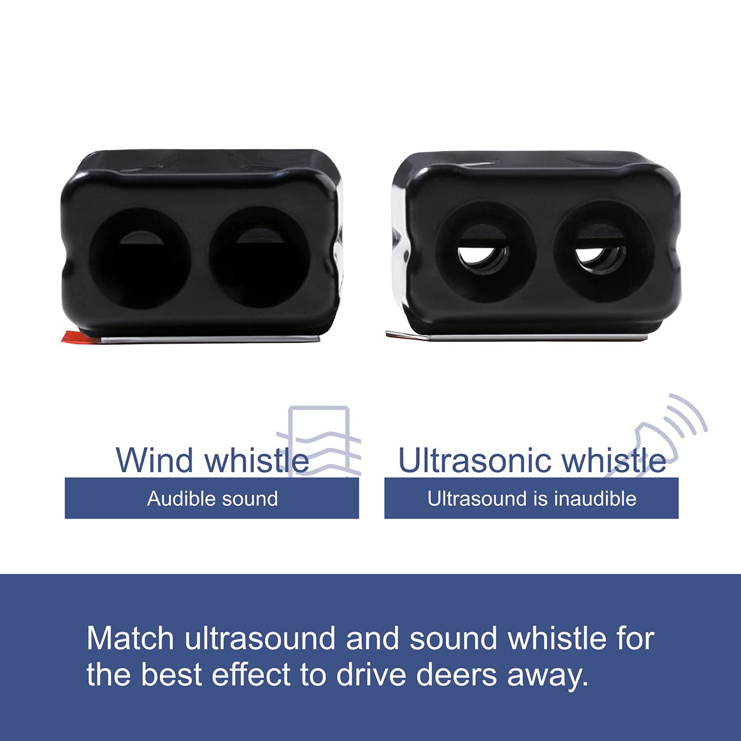 Citkou Deer Whistles For Car Dual Construction Minimum Design Pack Of 8