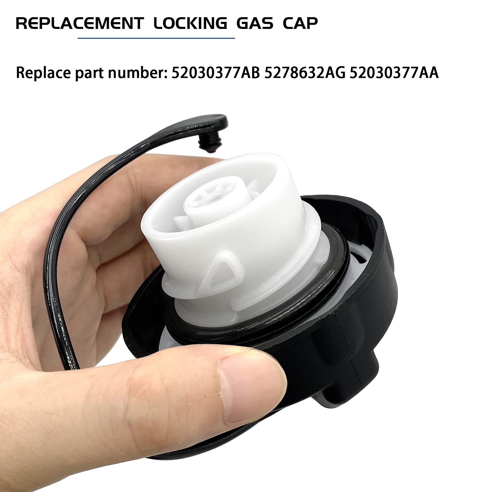 52030377Ab Gas Cap Fuel Cap Replacement For Dodge Ram 1500 2500 3500 4500 5500 Promaster Dakota, Nitro Caliber Challenger Durango Neon, Chrysler Cirrus Pacifica 200 300 Pt Cruiser & More