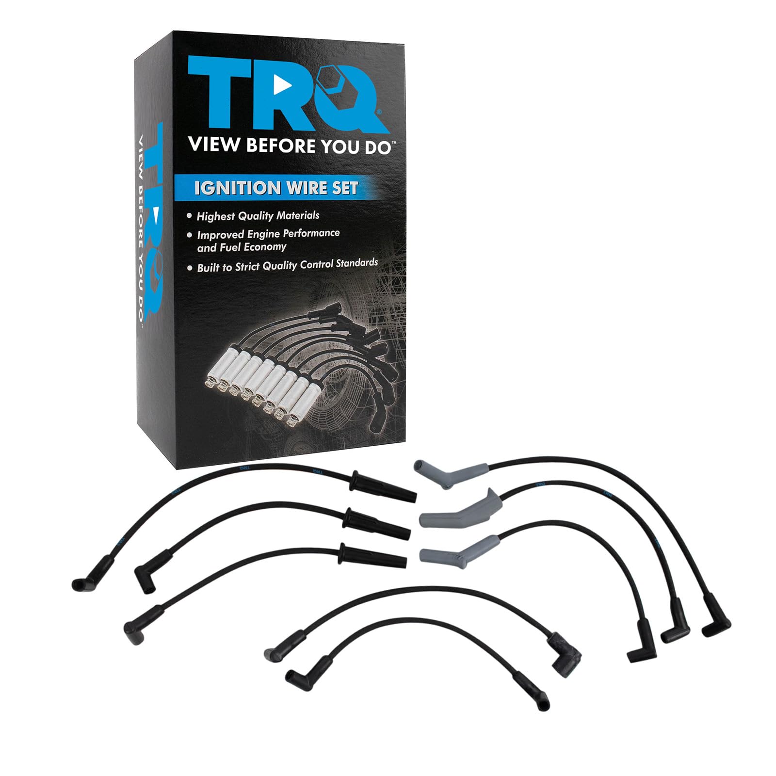 Trq Spark Plug Wire Set Compatible With 1977-1996 Ford