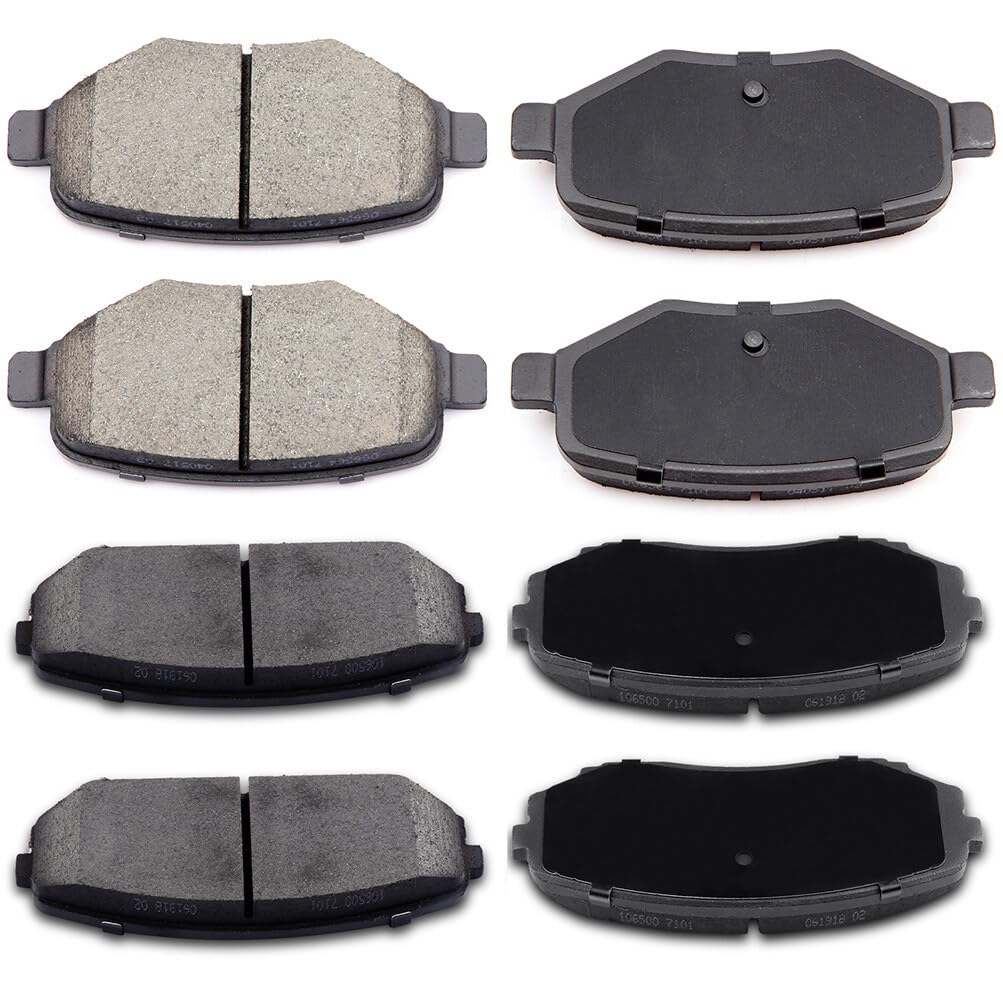 Eccpp D1258-8384 D1377-8488 Front & Rear Ceramic Disc Brake Pad Set Fit For Ford For Edge 2011-2015,For Lincoln Mkx 2011-2015