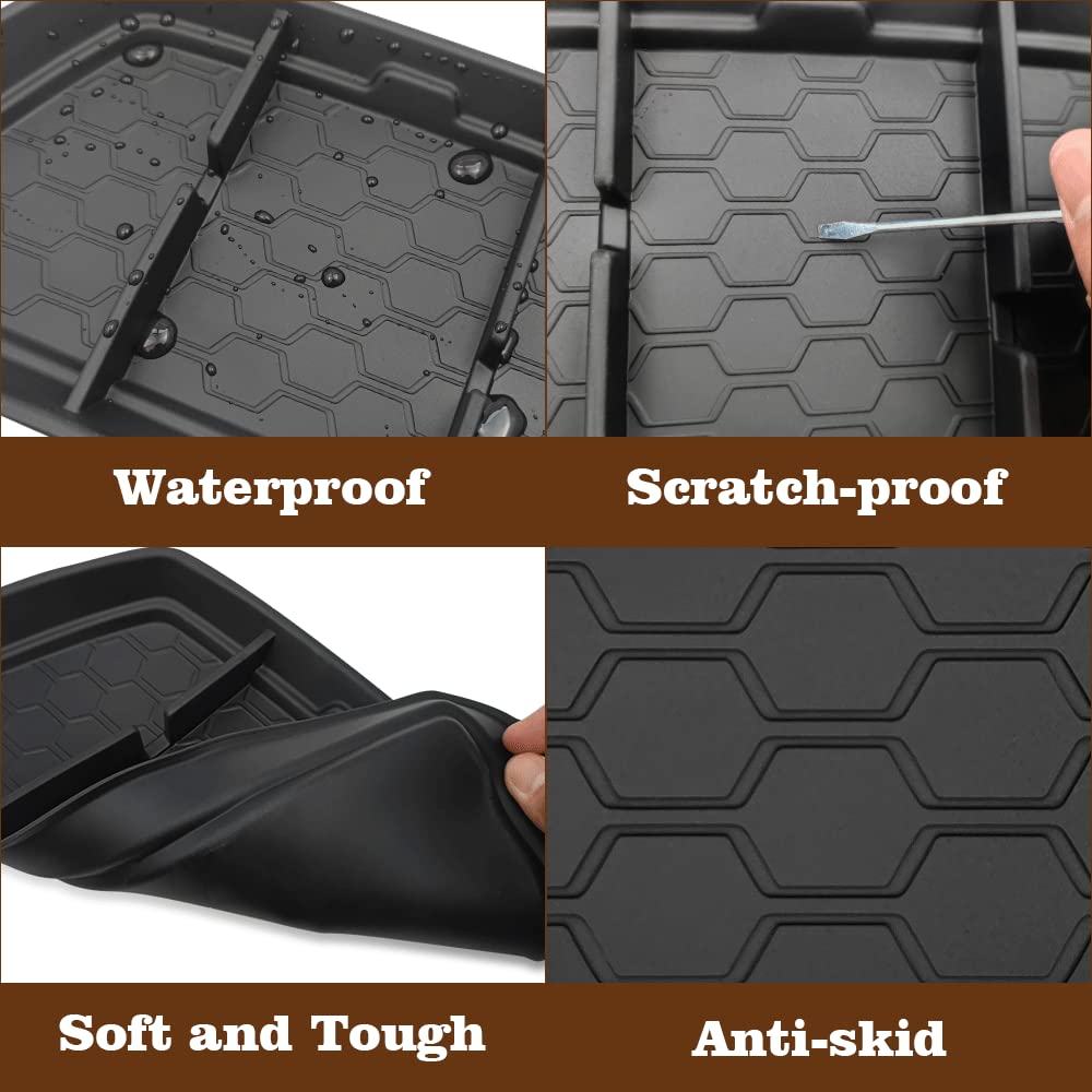 Muslogy for Frontier 2024 2023 Dashboard Storage Silicone Tray Insert Organizer Phone Holder Non-Slide Silicone Rubber Interior