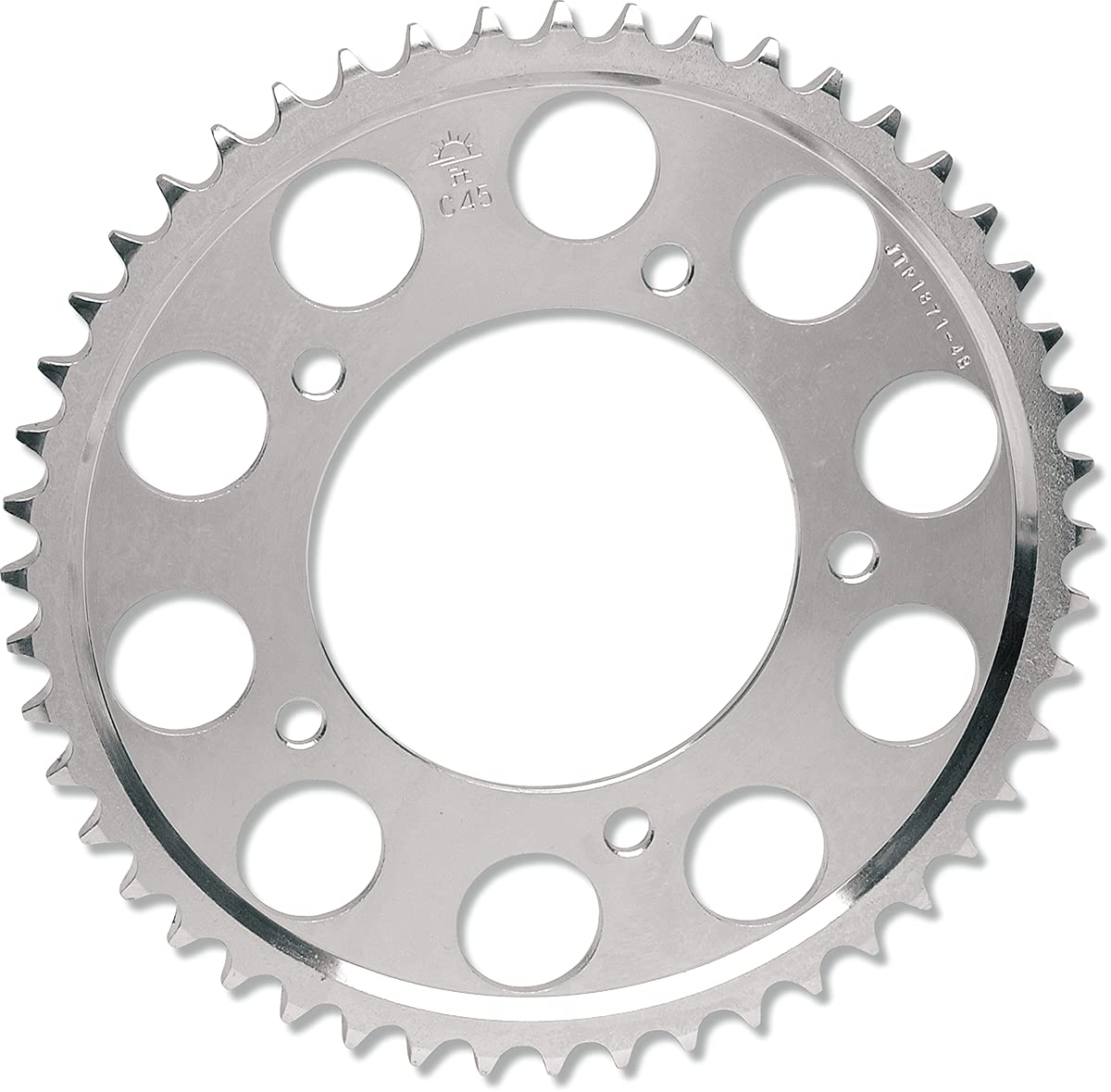 Jt Sprockets Jtr897.50Sc 50 Tooth Self Cleaning Lightweight Steel Rear Sprocket, Single