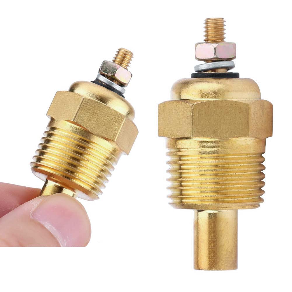 ZeeKee Water Temperature Temp Sender Sensor 806490T 3853787 806490 Coolant Electric Gauge Temperature Sender Compatible with Vol