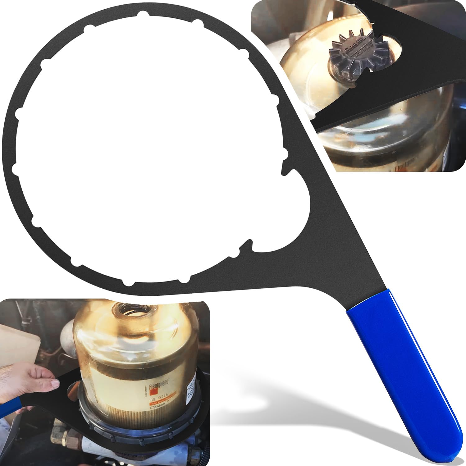 sixcow Replace for Davco 6 ID 380134 382 Colar/Vent Cap Oil Fuel Filter Wrench for Fuel Pro 382, 380, Metal